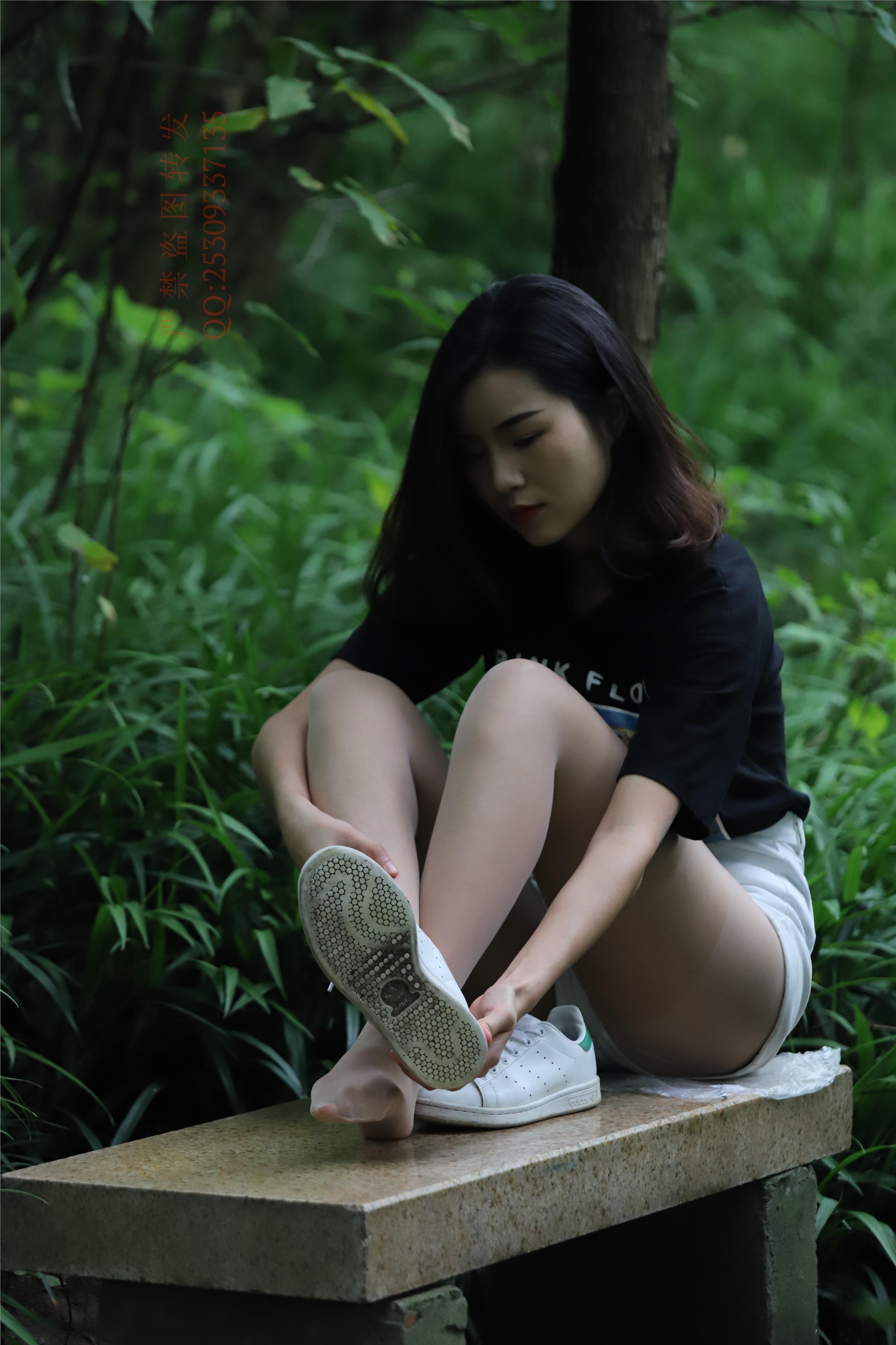 大西瓜套图 2018 7.8月活动模特二平底鞋肉si 船袜1