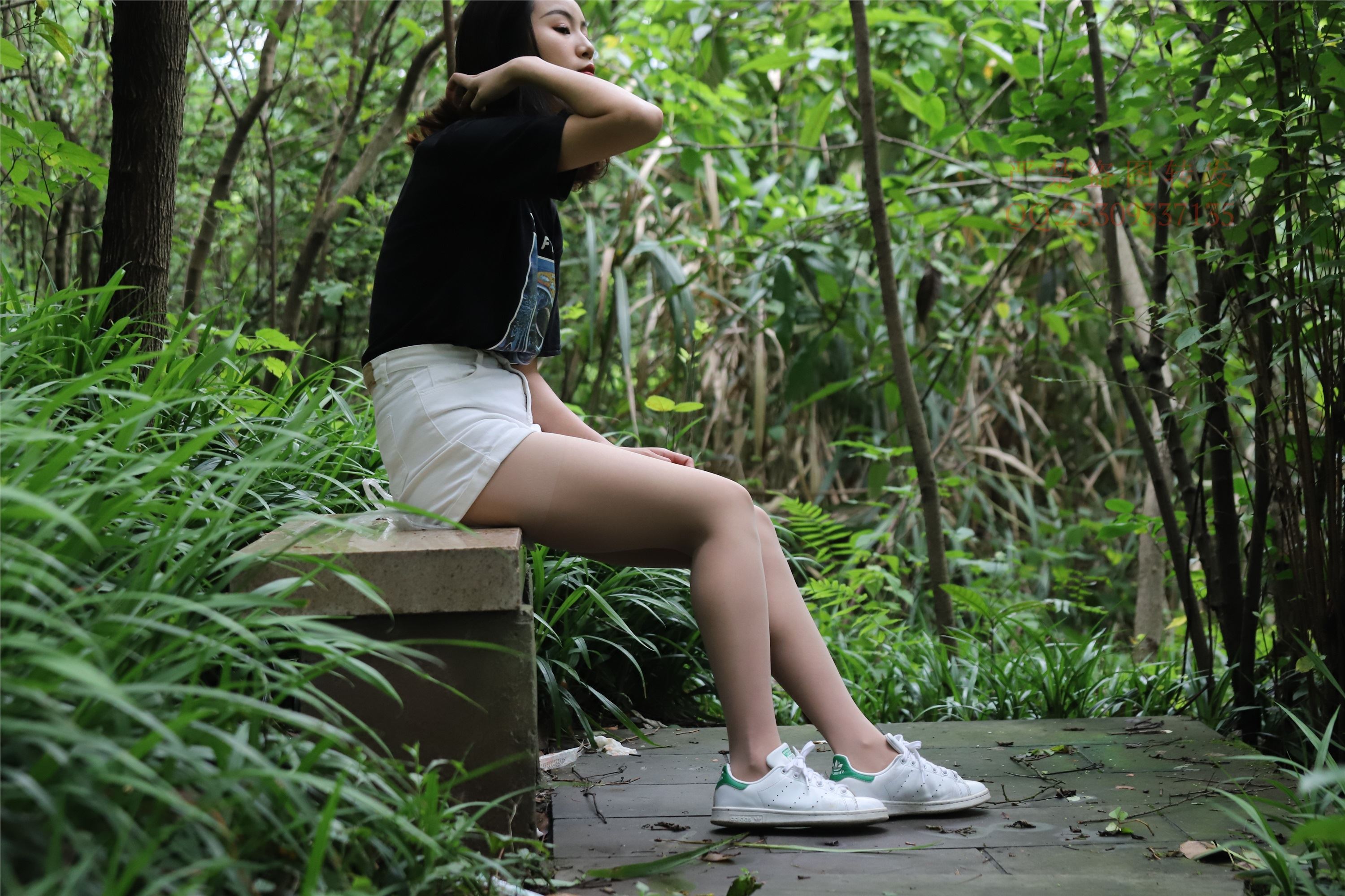 大西瓜套图 2018 7.8月活动模特二平底鞋肉si 船袜1