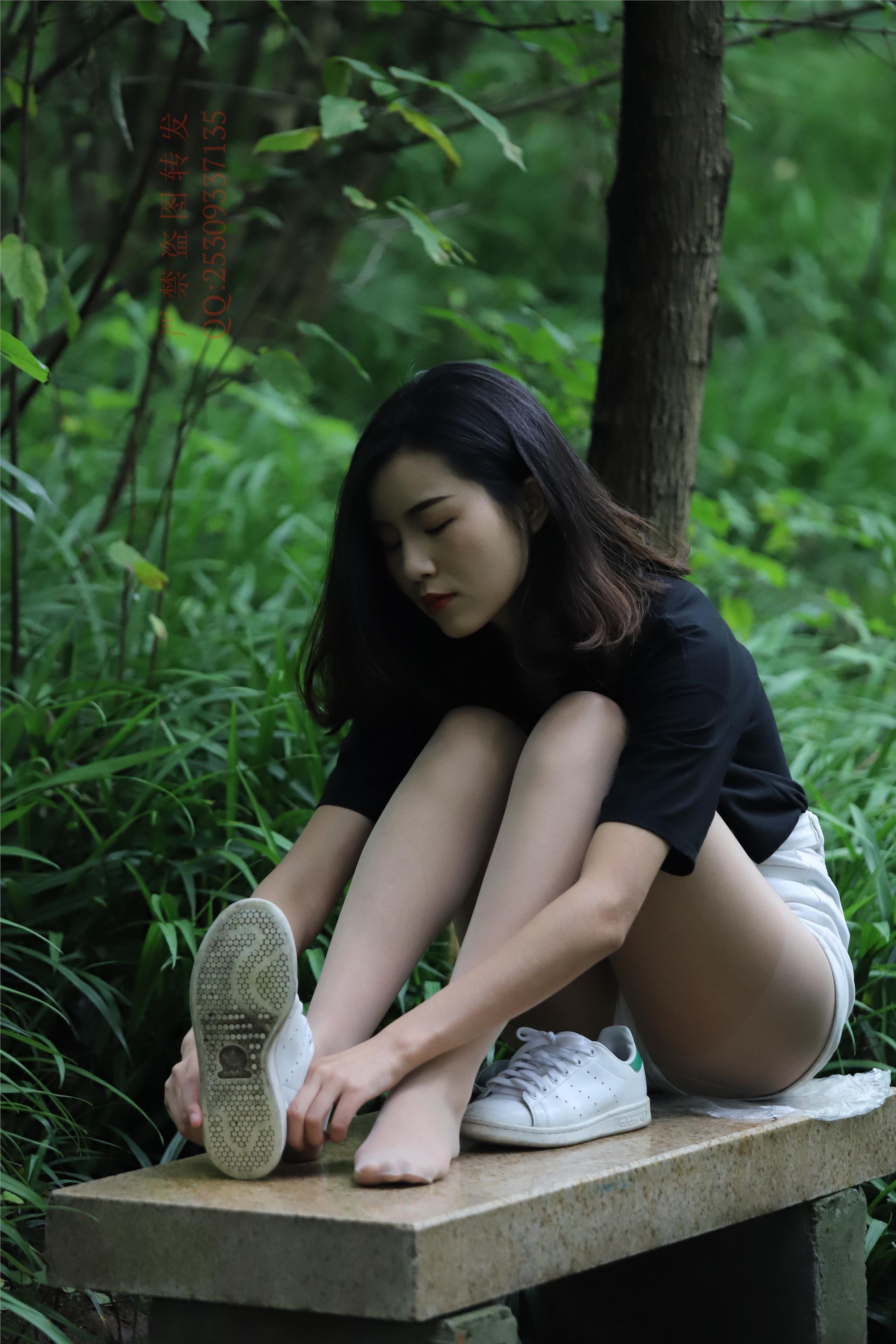 大西瓜套图 2018 7.8月活动模特二平底鞋肉si 船袜1