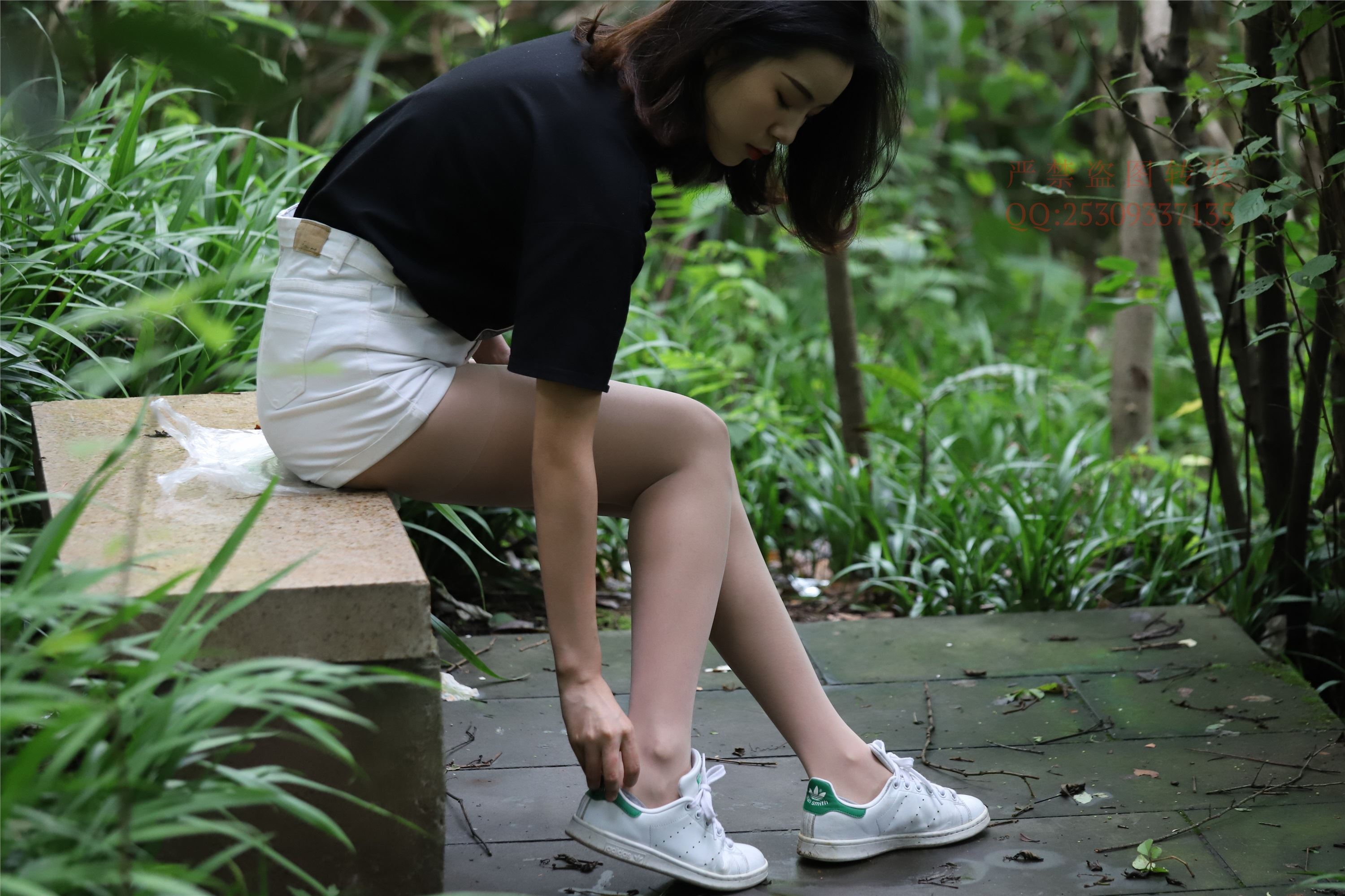 大西瓜套图 2018 7.8月活动模特二平底鞋肉si 船袜1