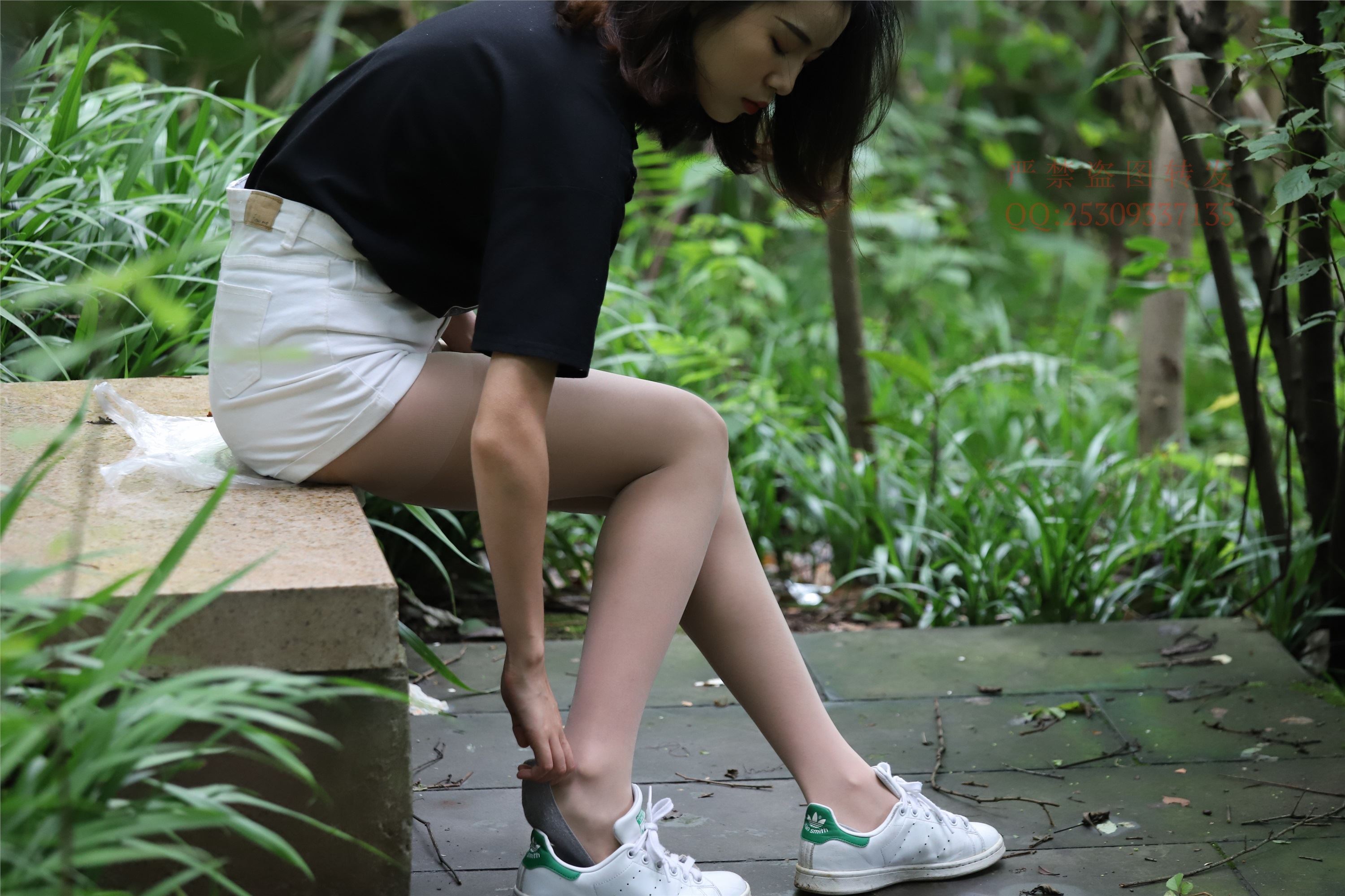 大西瓜套图 2018 7.8月活动模特二平底鞋肉si 船袜1