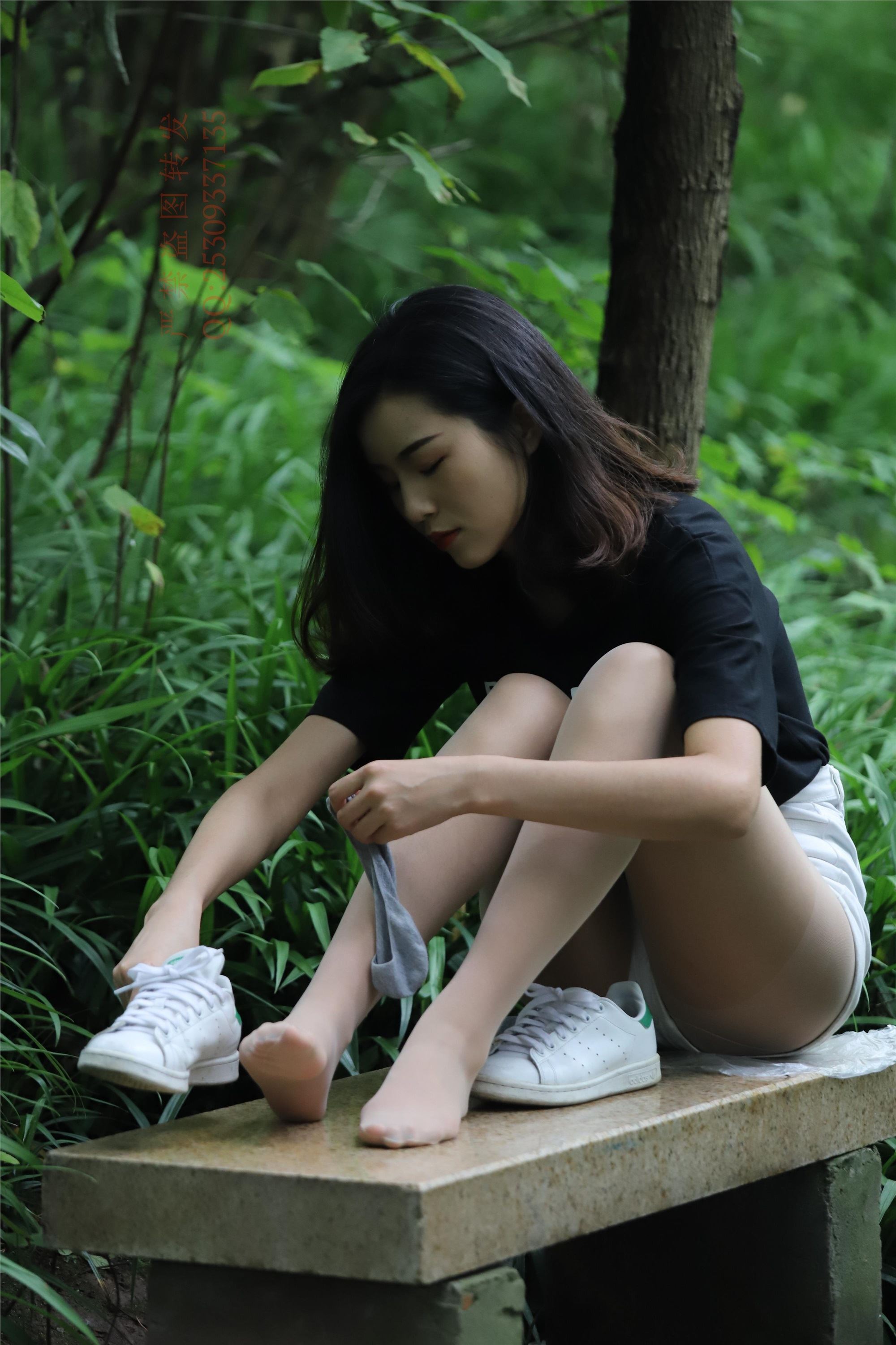 大西瓜套图 2018 7.8月活动模特二平底鞋肉si 船袜1