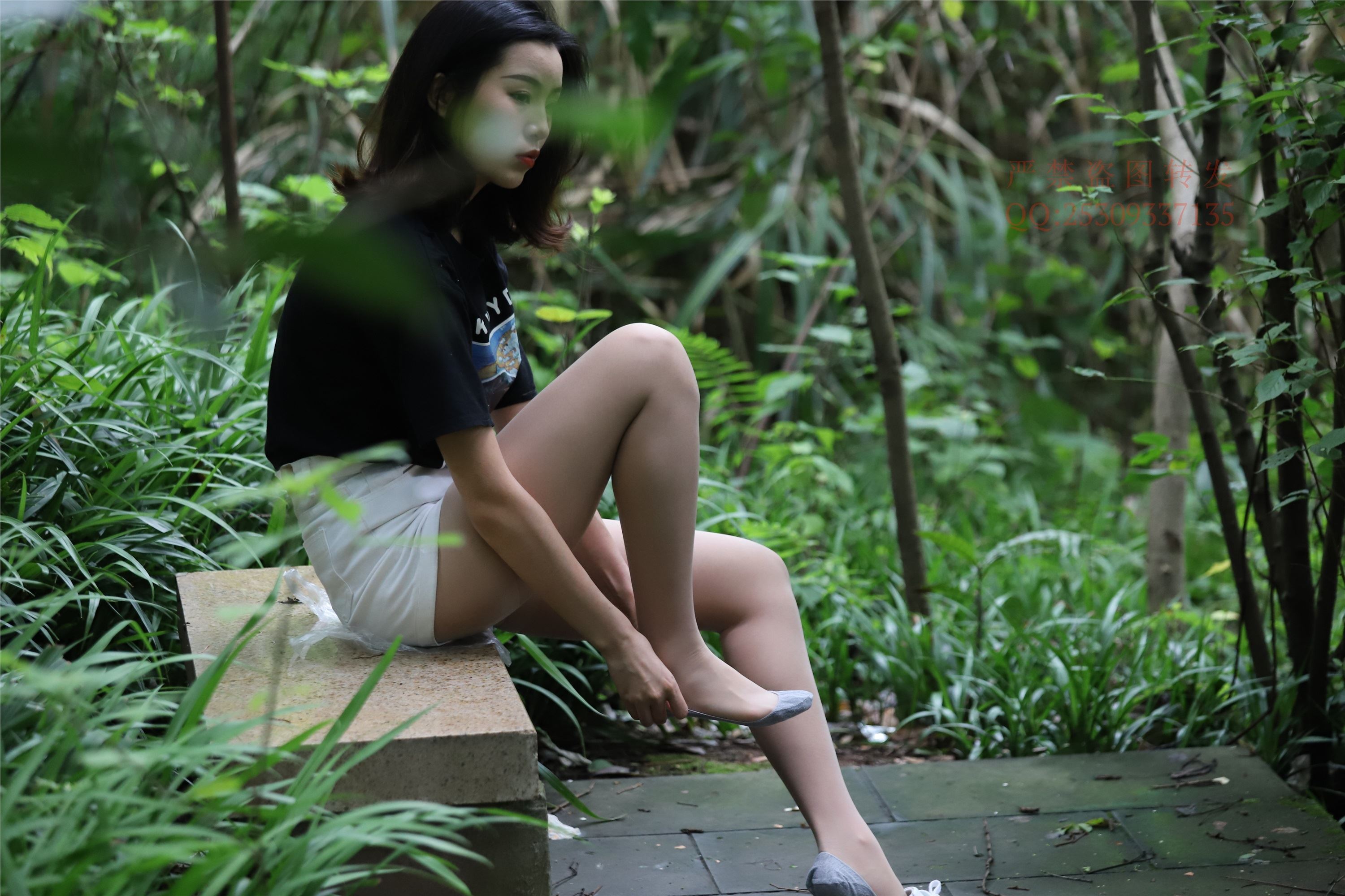 大西瓜套图 2018 7.8月活动模特二平底鞋肉si 船袜1