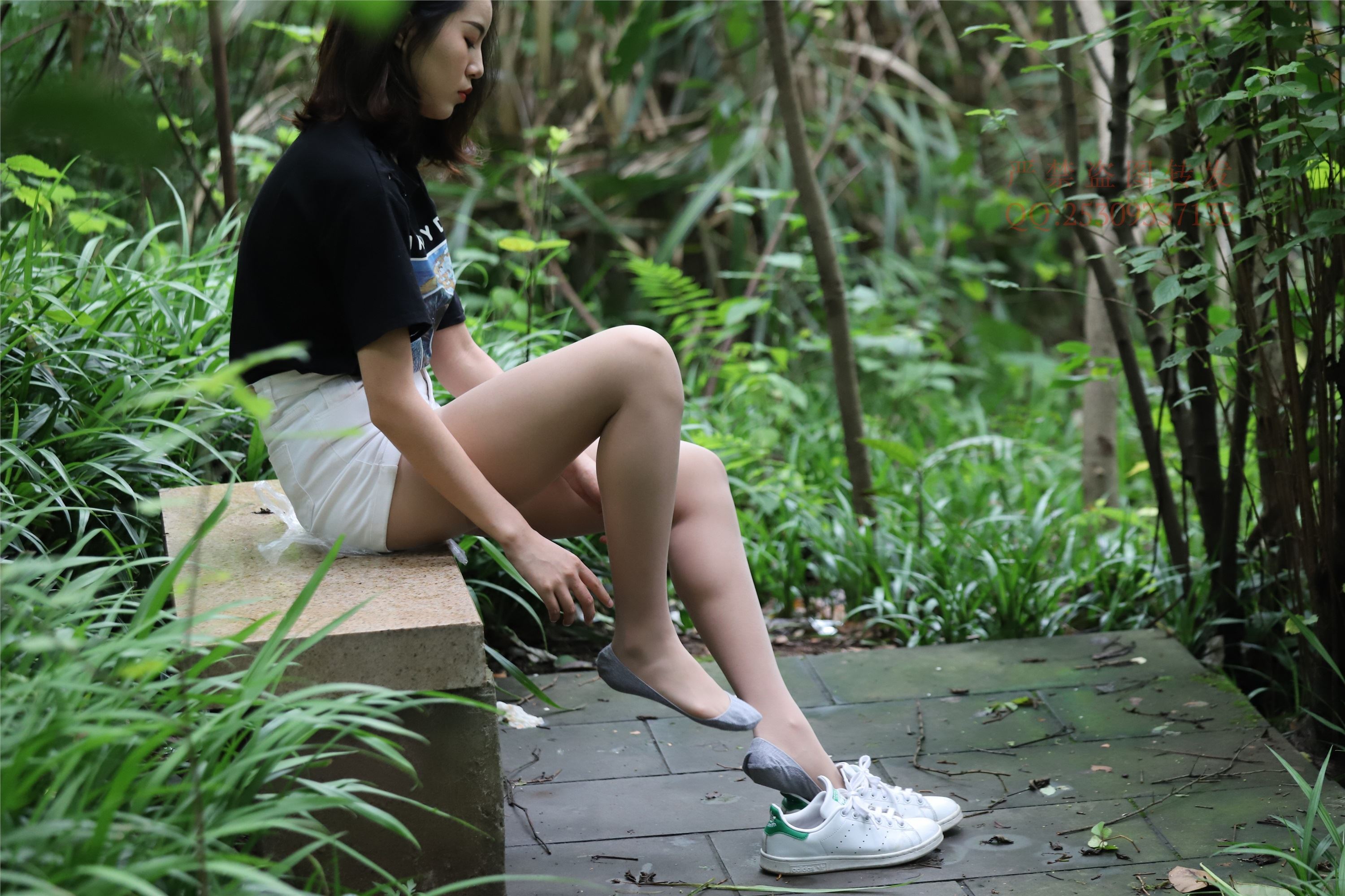 大西瓜套图 2018 7.8月活动模特二平底鞋肉si 船袜1