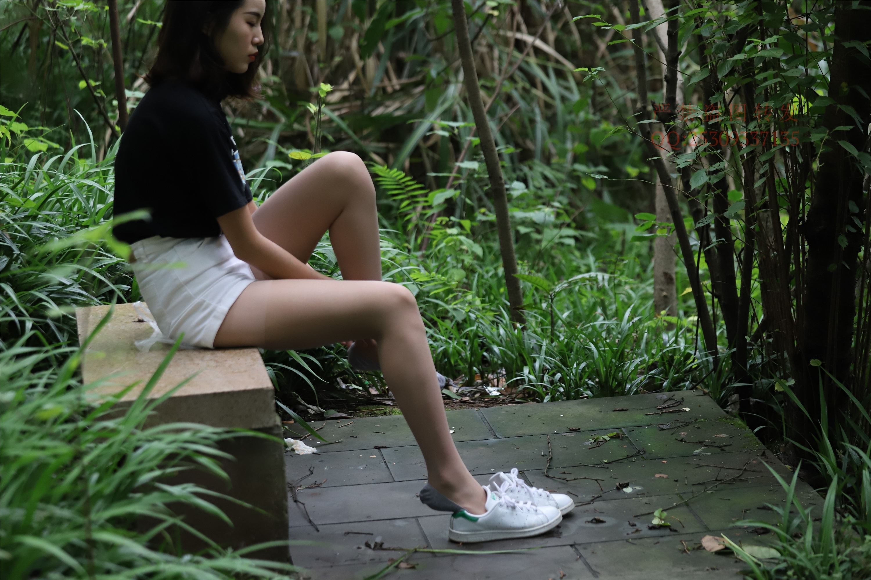 大西瓜套图 2018 7.8月活动模特二平底鞋肉si 船袜1