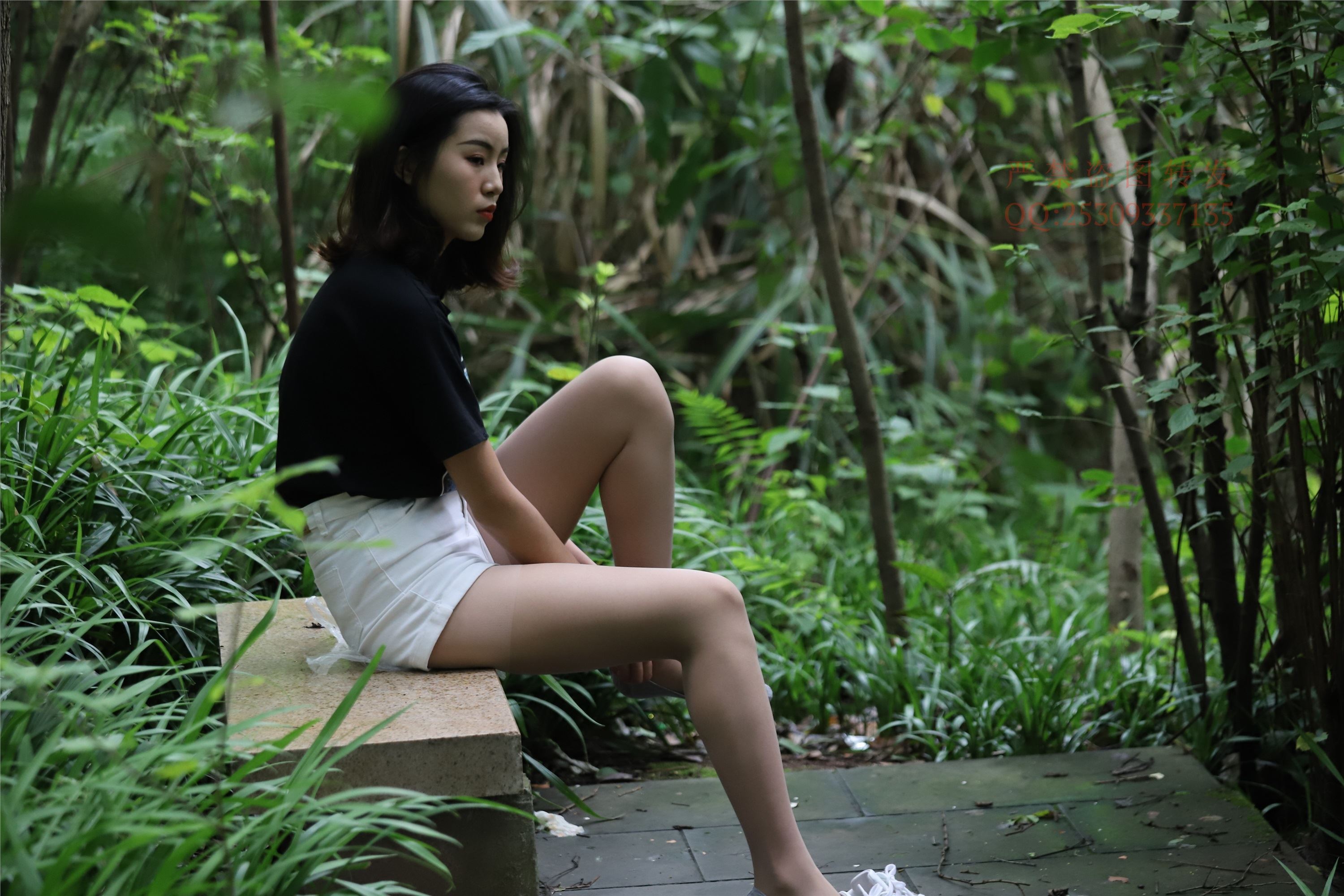 大西瓜套图 2018 7.8月活动模特二平底鞋肉si 船袜1