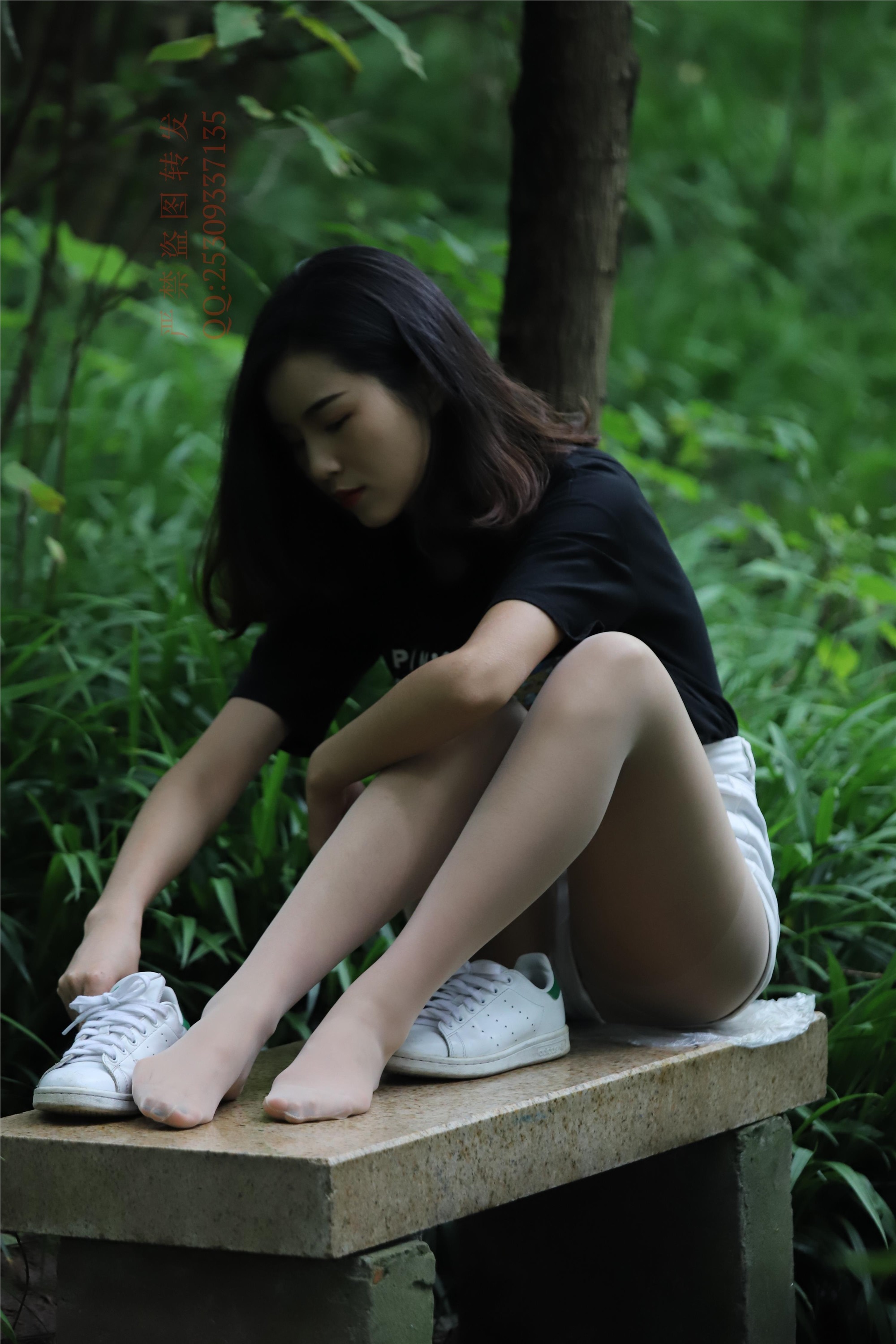 大西瓜套图 2018 7.8月活动模特二平底鞋肉si 船袜1