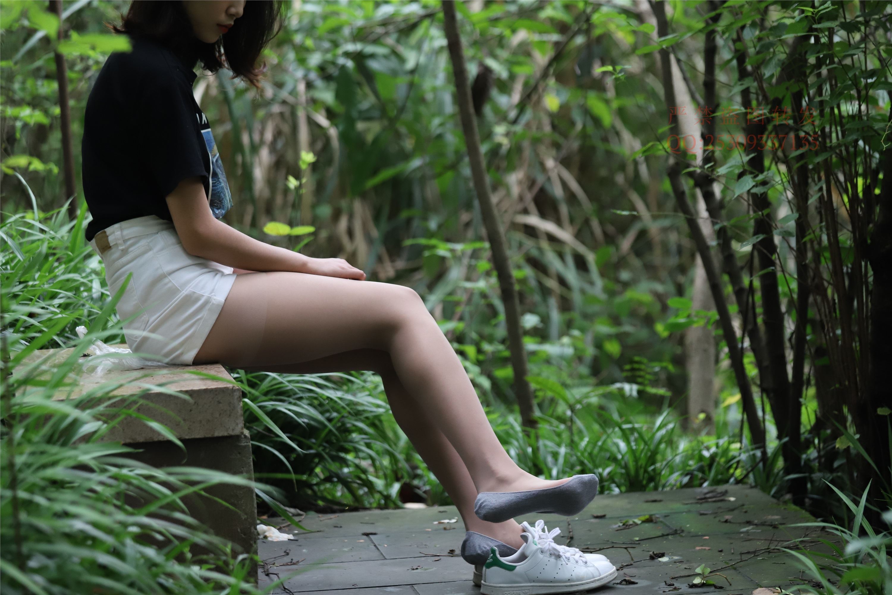 大西瓜套图 2018 7.8月活动模特二平底鞋肉si 船袜1