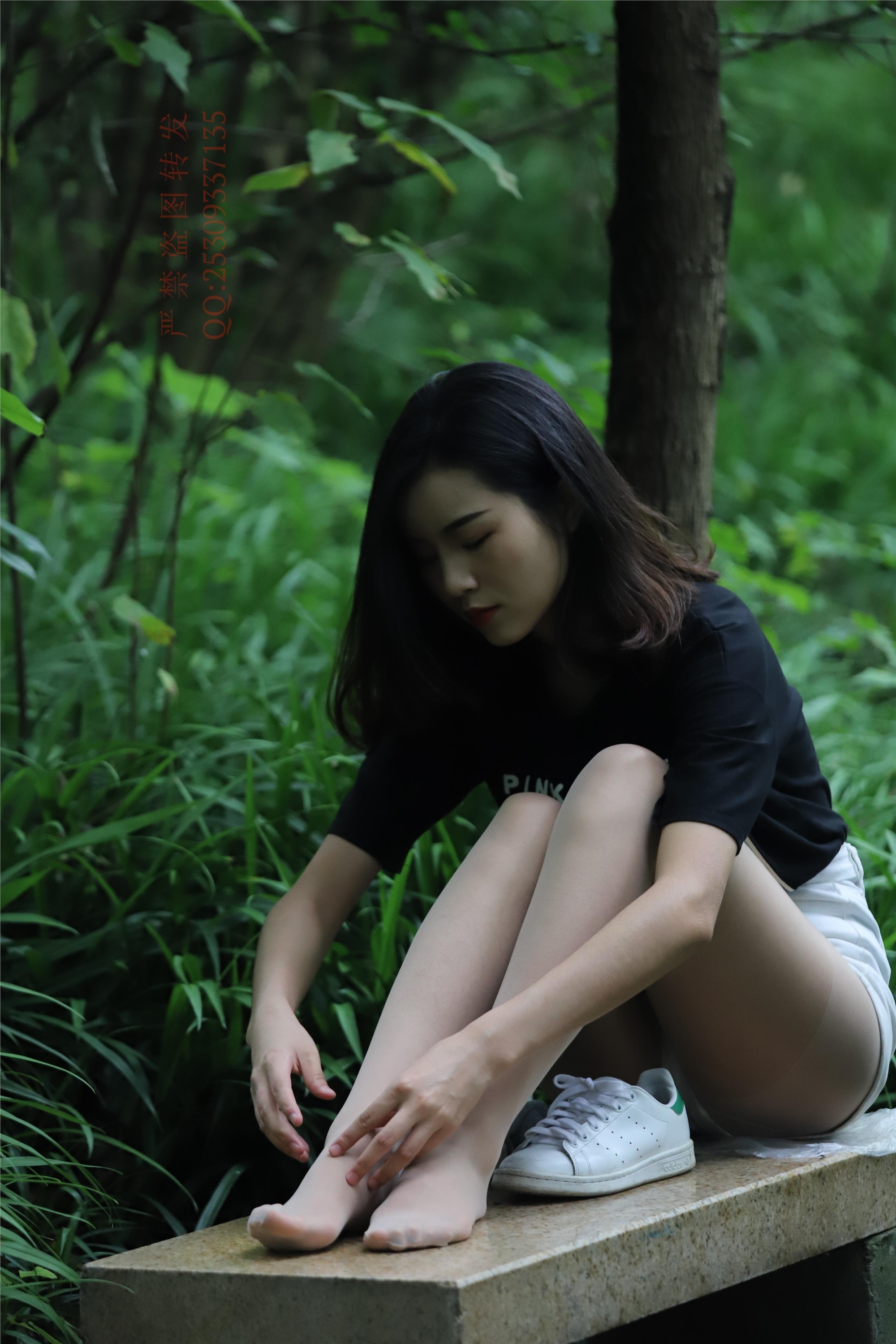 大西瓜套图 2018 7.8月活动模特二平底鞋肉si 船袜1