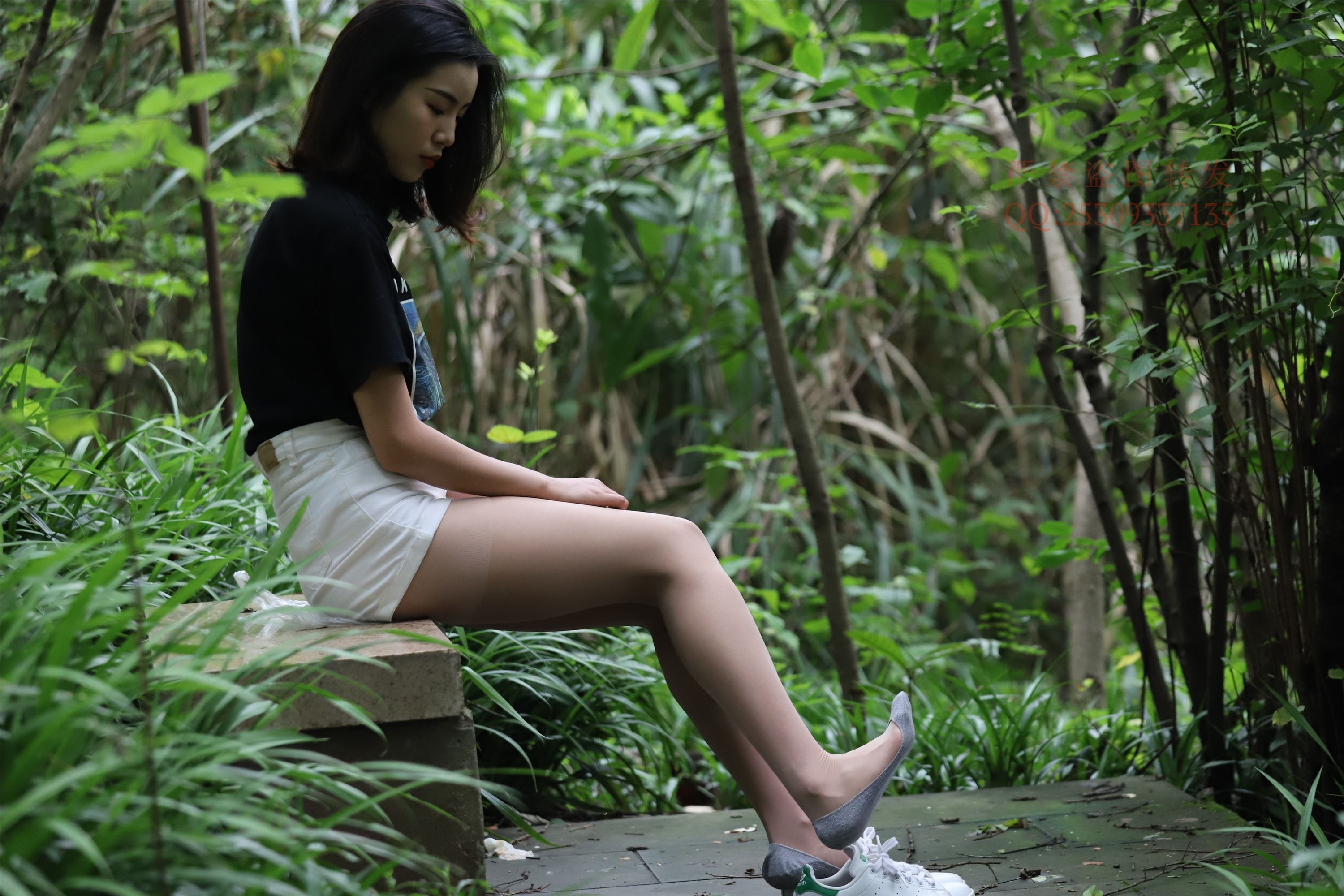 大西瓜套图 2018 7.8月活动模特二平底鞋肉si 船袜1