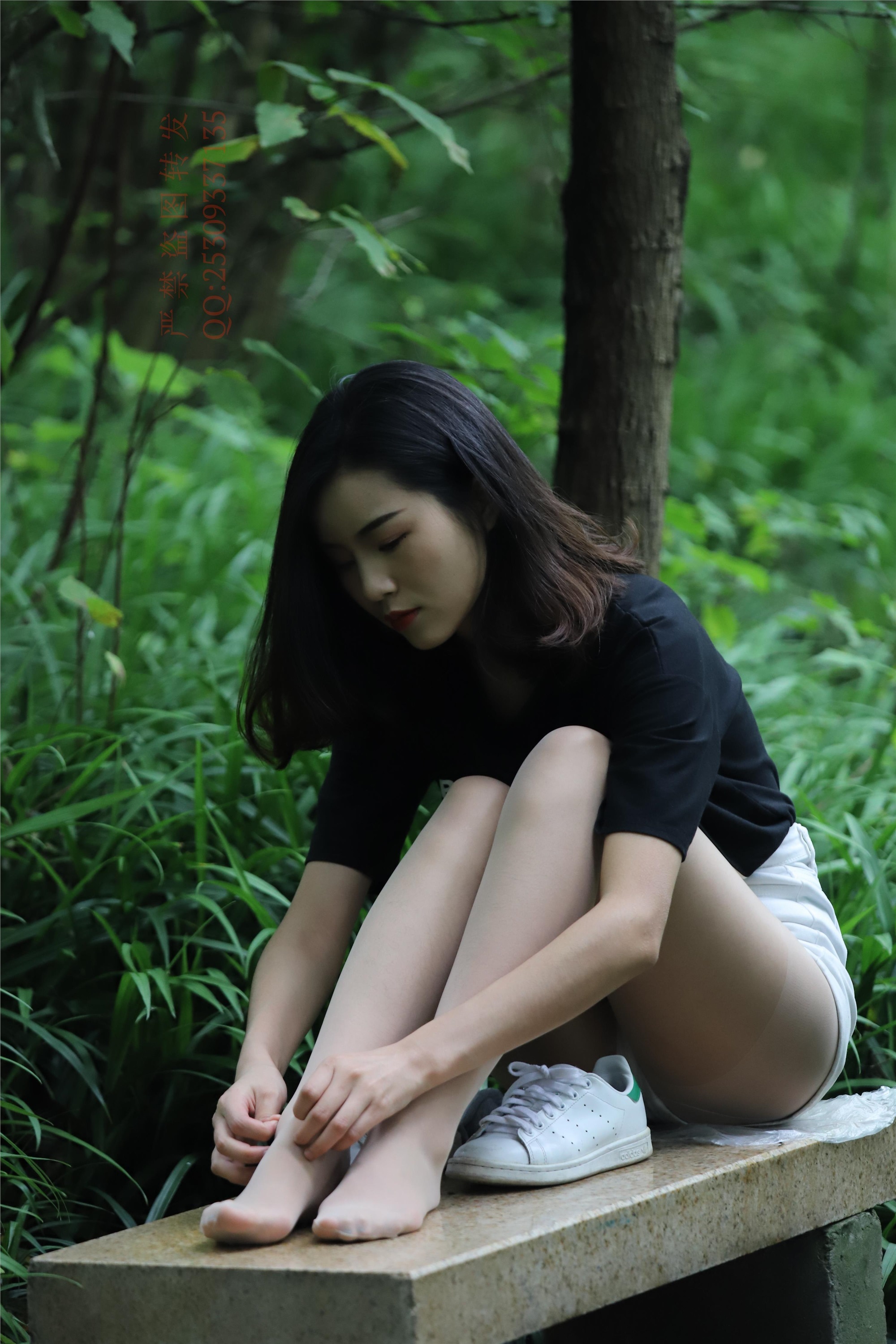 大西瓜套图 2018 7.8月活动模特二平底鞋肉si 船袜1