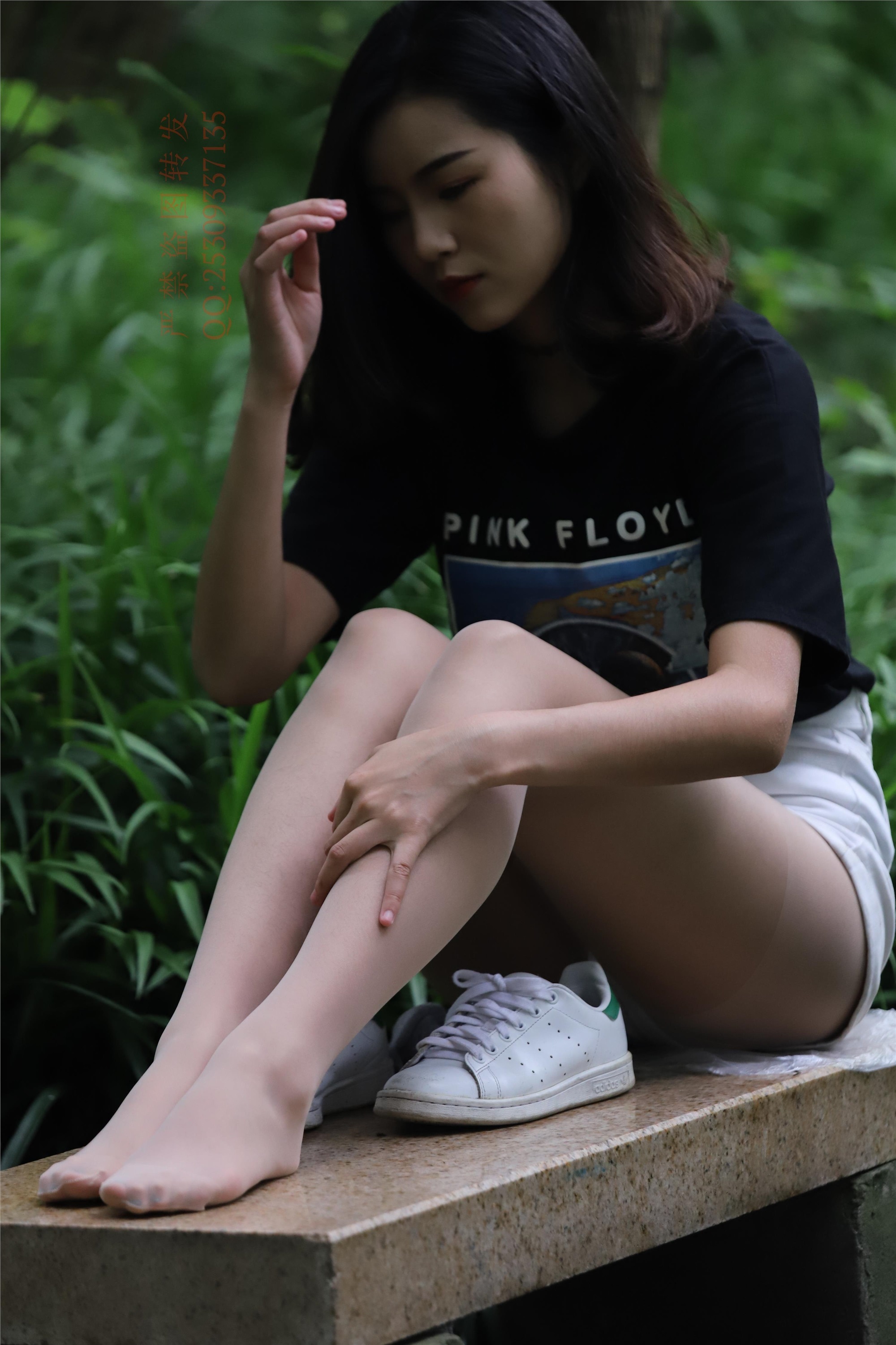 大西瓜套图 2018 7.8月活动模特二平底鞋肉si 船袜1