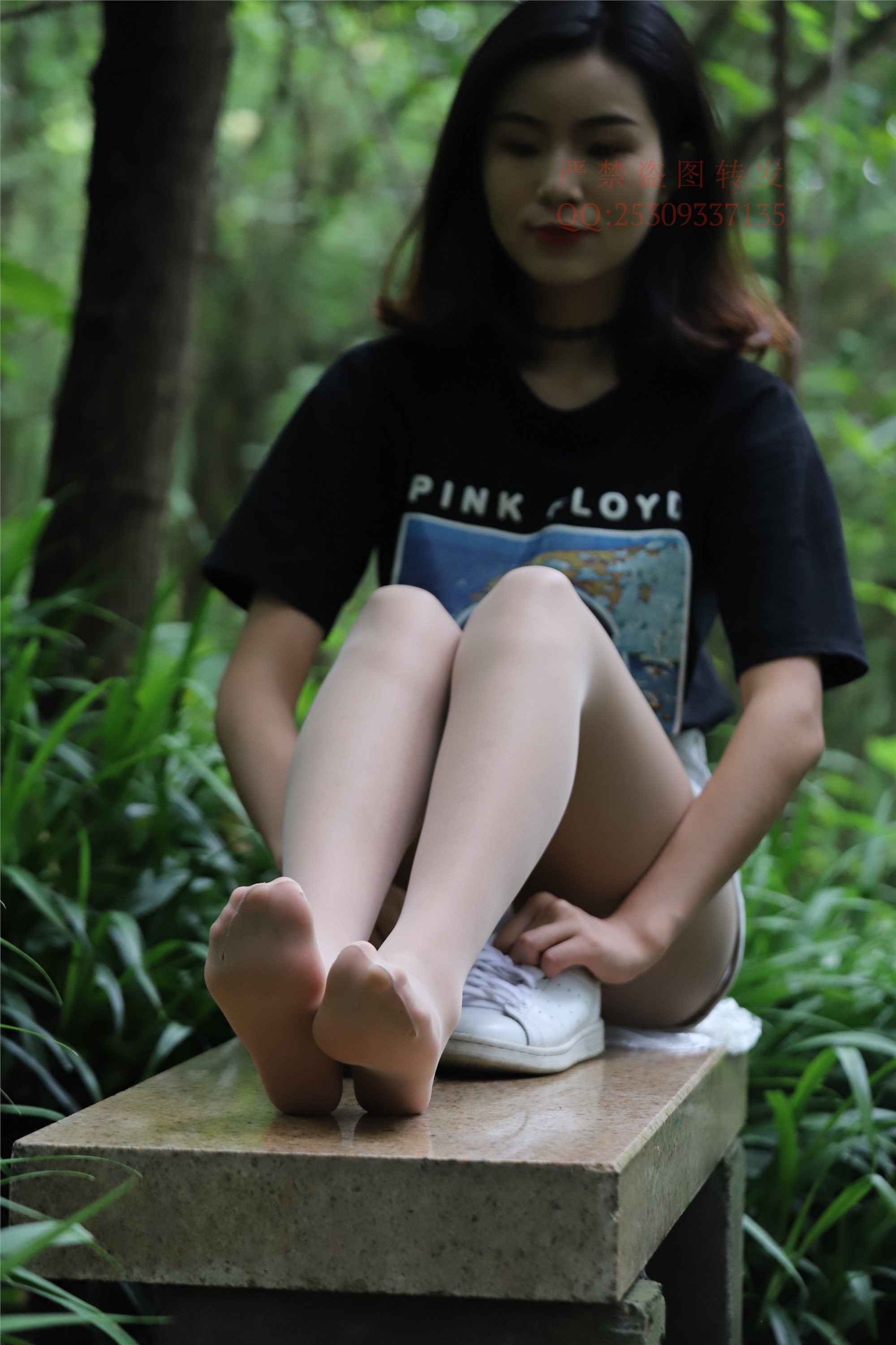 大西瓜套图 2018 7.8月活动模特二平底鞋肉si 船袜1