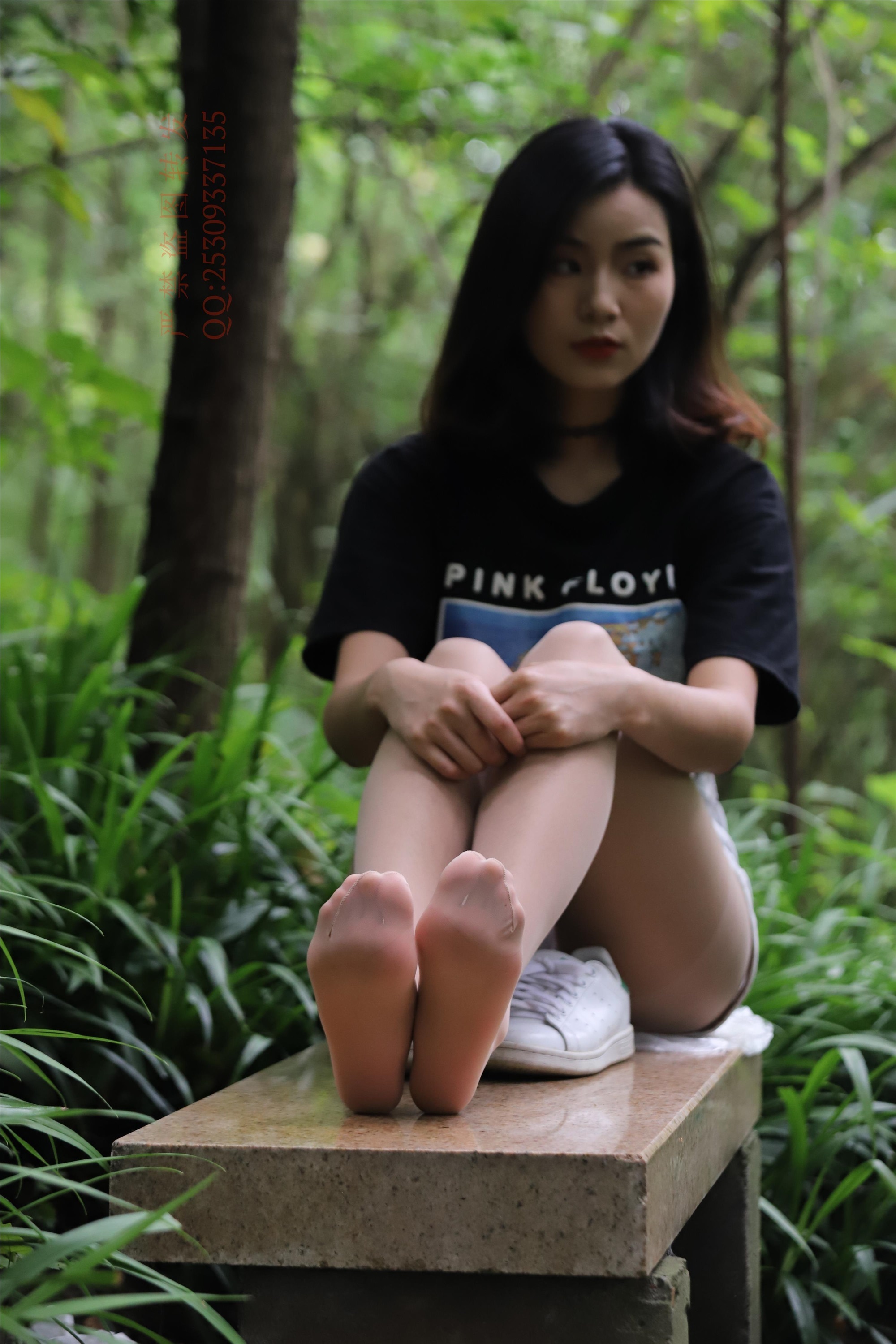 大西瓜套图 2018 7.8月活动模特二平底鞋肉si 船袜1