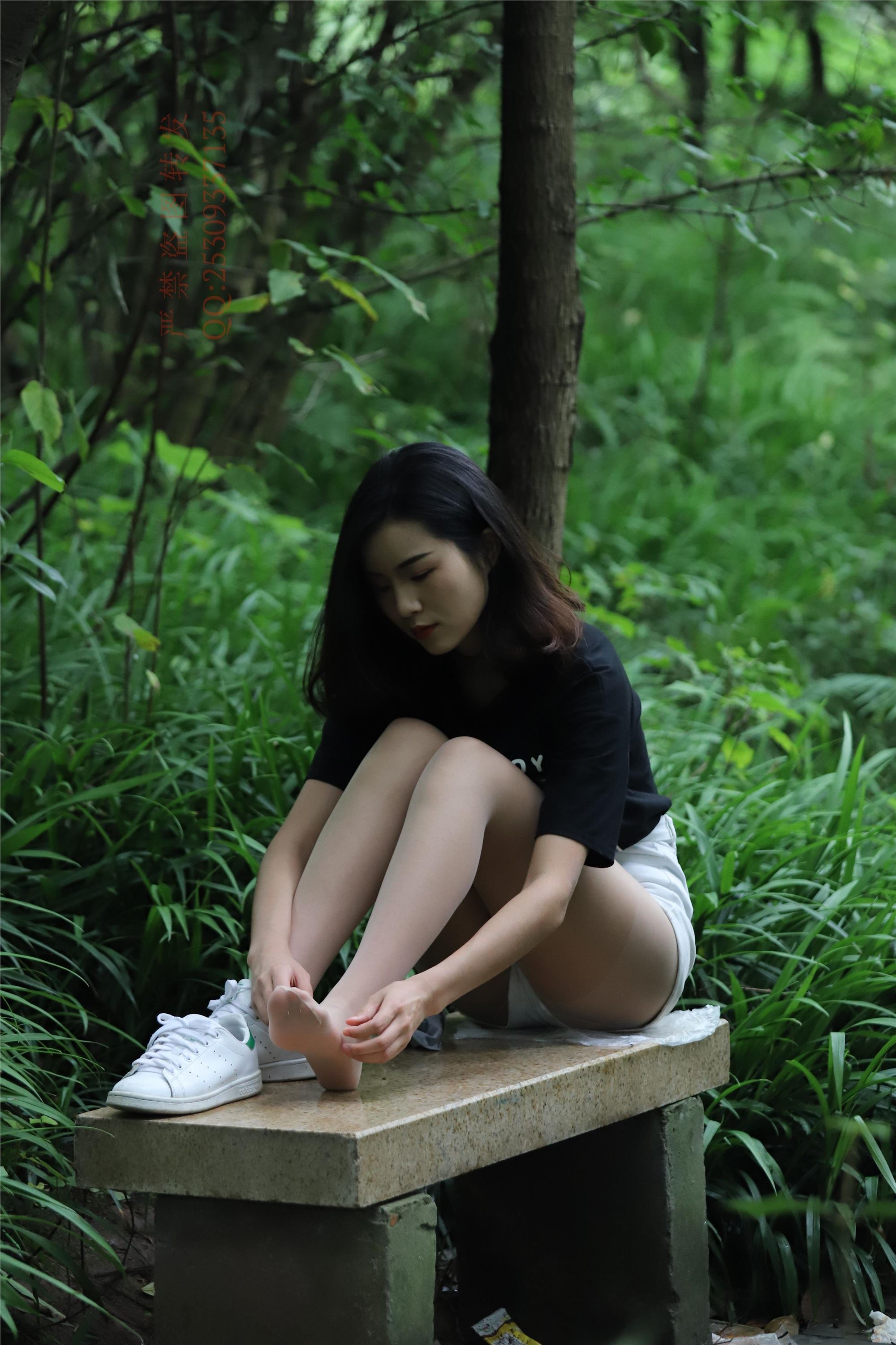 大西瓜套图 2018 7.8月活动模特二平底鞋肉si 船袜1