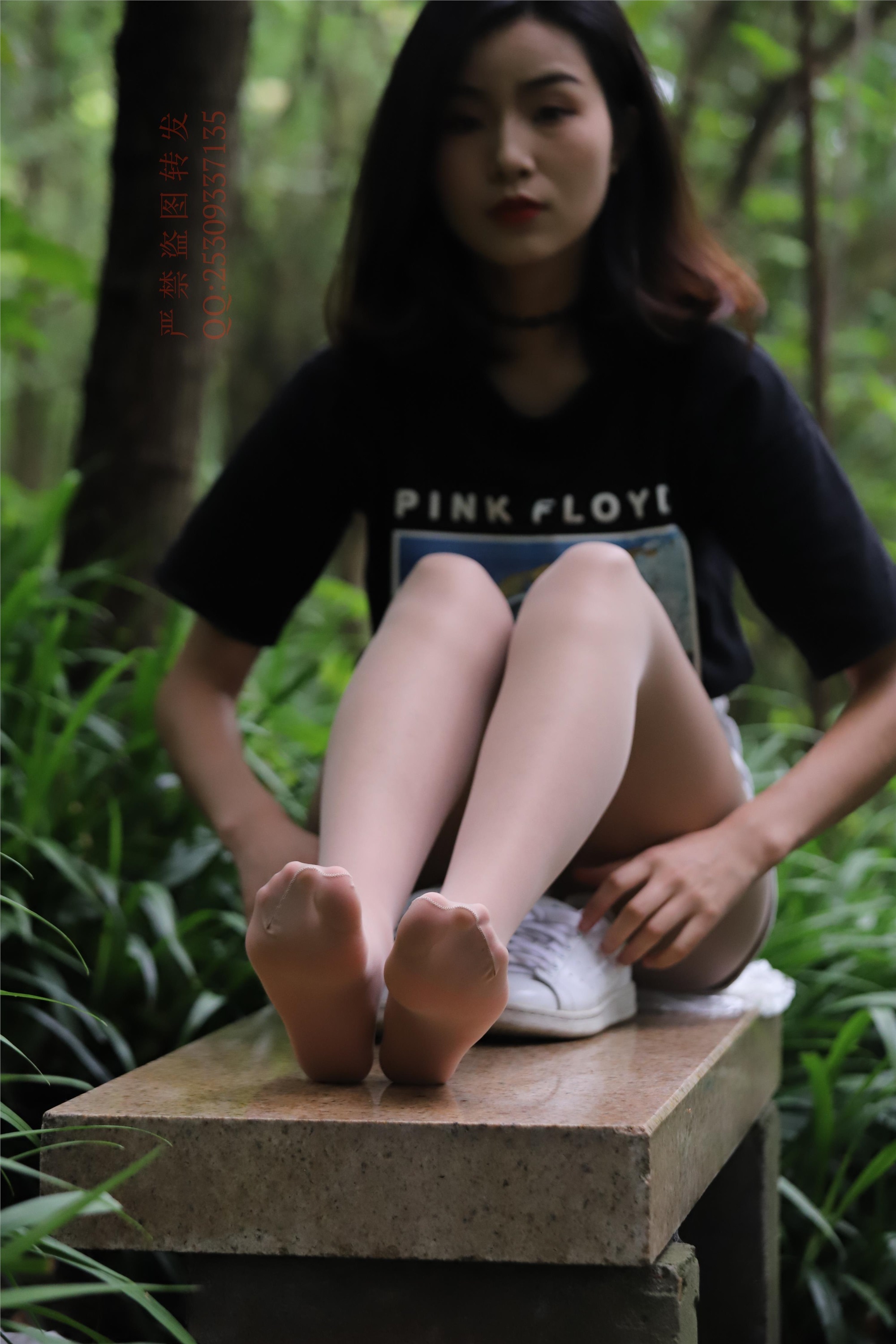 大西瓜套图 2018 7.8月活动模特二平底鞋肉si 船袜1