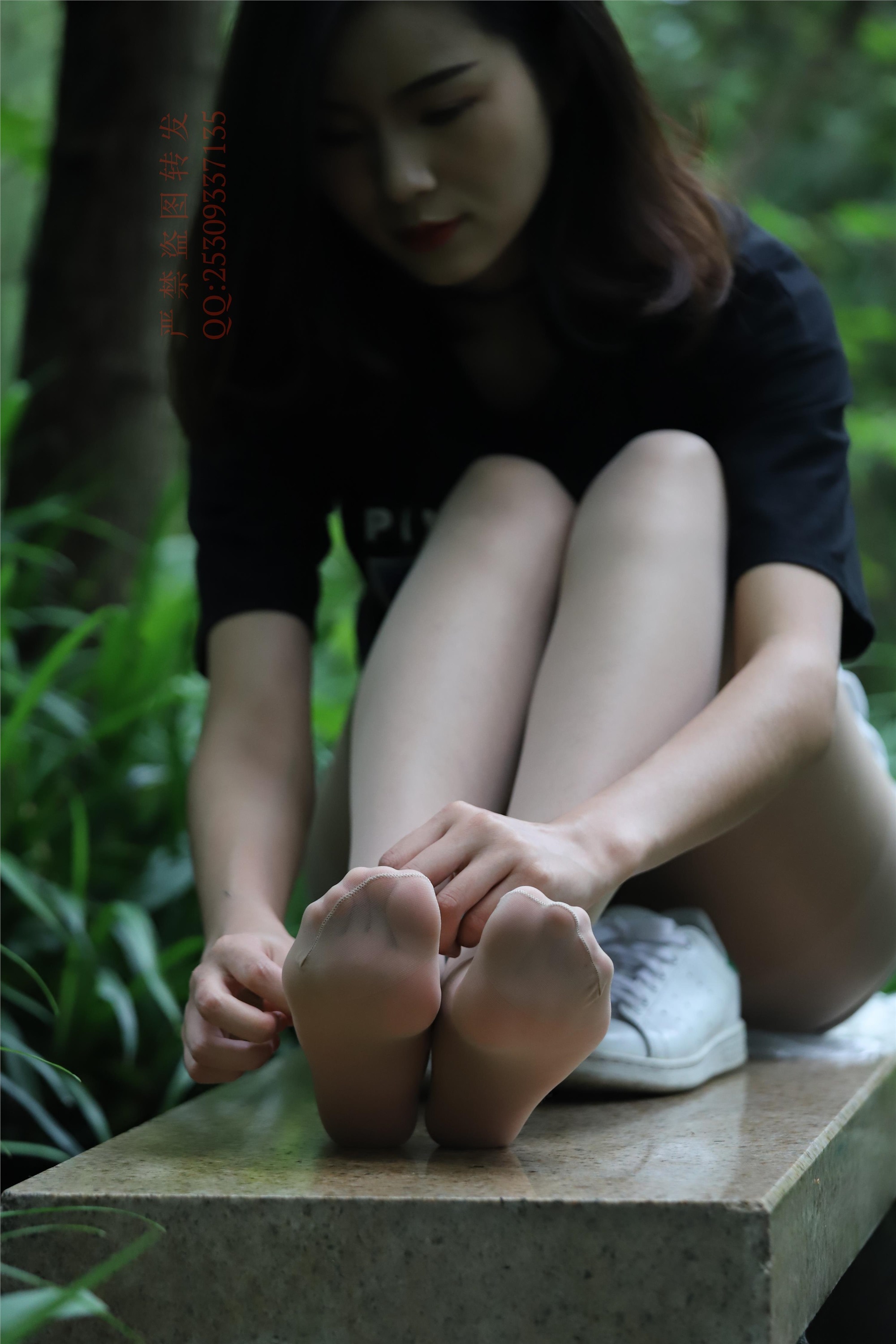 大西瓜套图 2018 7.8月活动模特二平底鞋肉si 船袜1