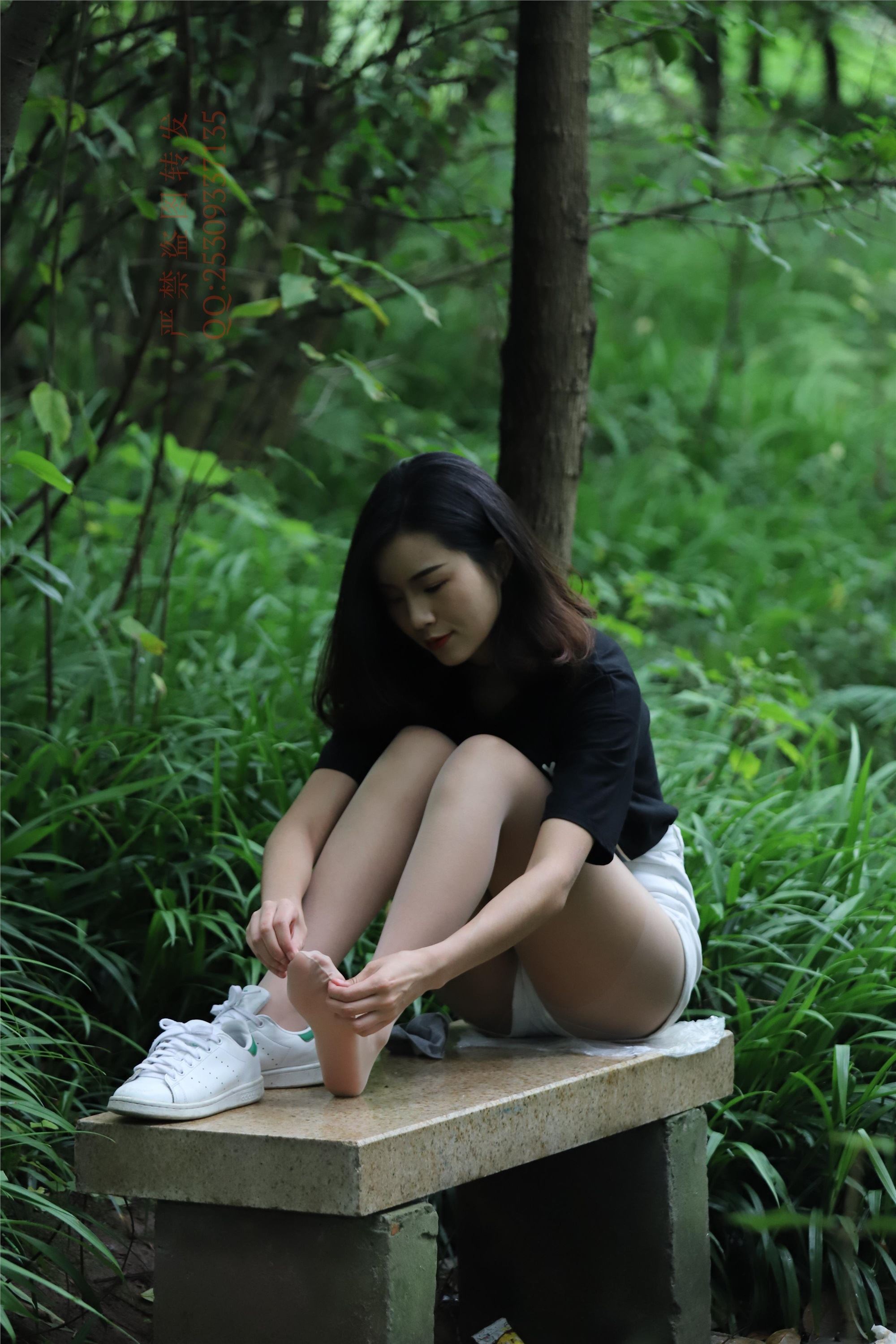 大西瓜套图 2018 7.8月活动模特二平底鞋肉si 船袜1