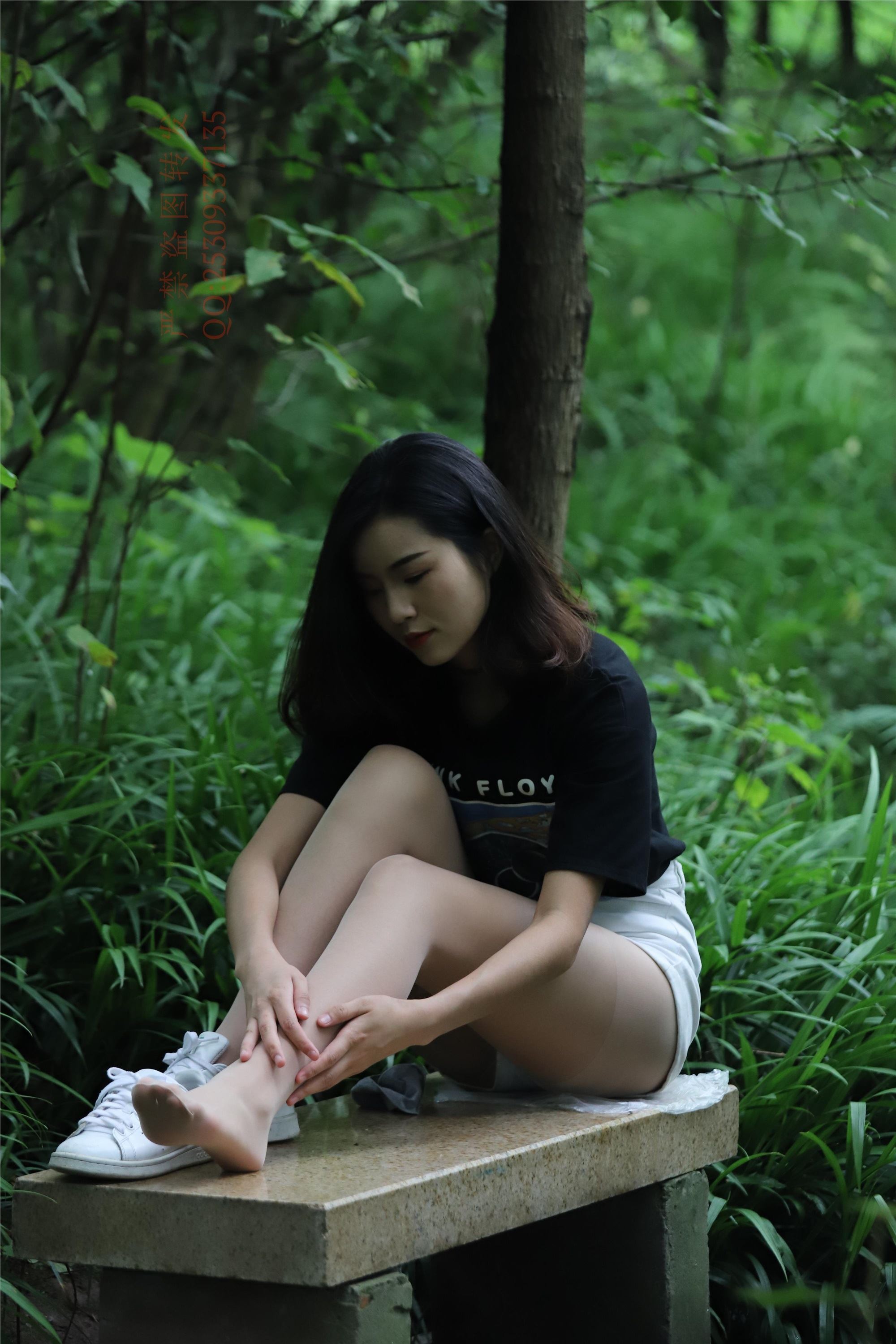 大西瓜套图 2018 7.8月活动模特二平底鞋肉si 船袜1