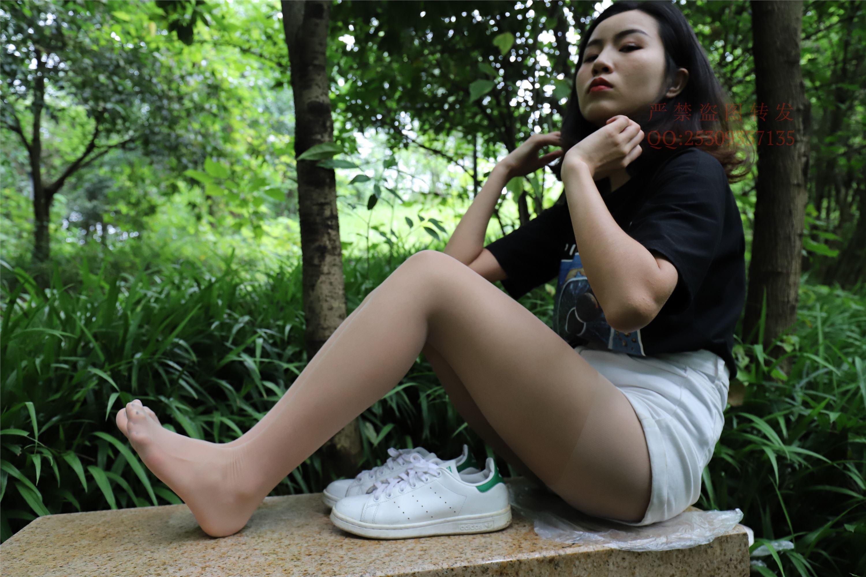 大西瓜套图 2018 7.8月活动模特二平底鞋肉si 船袜1