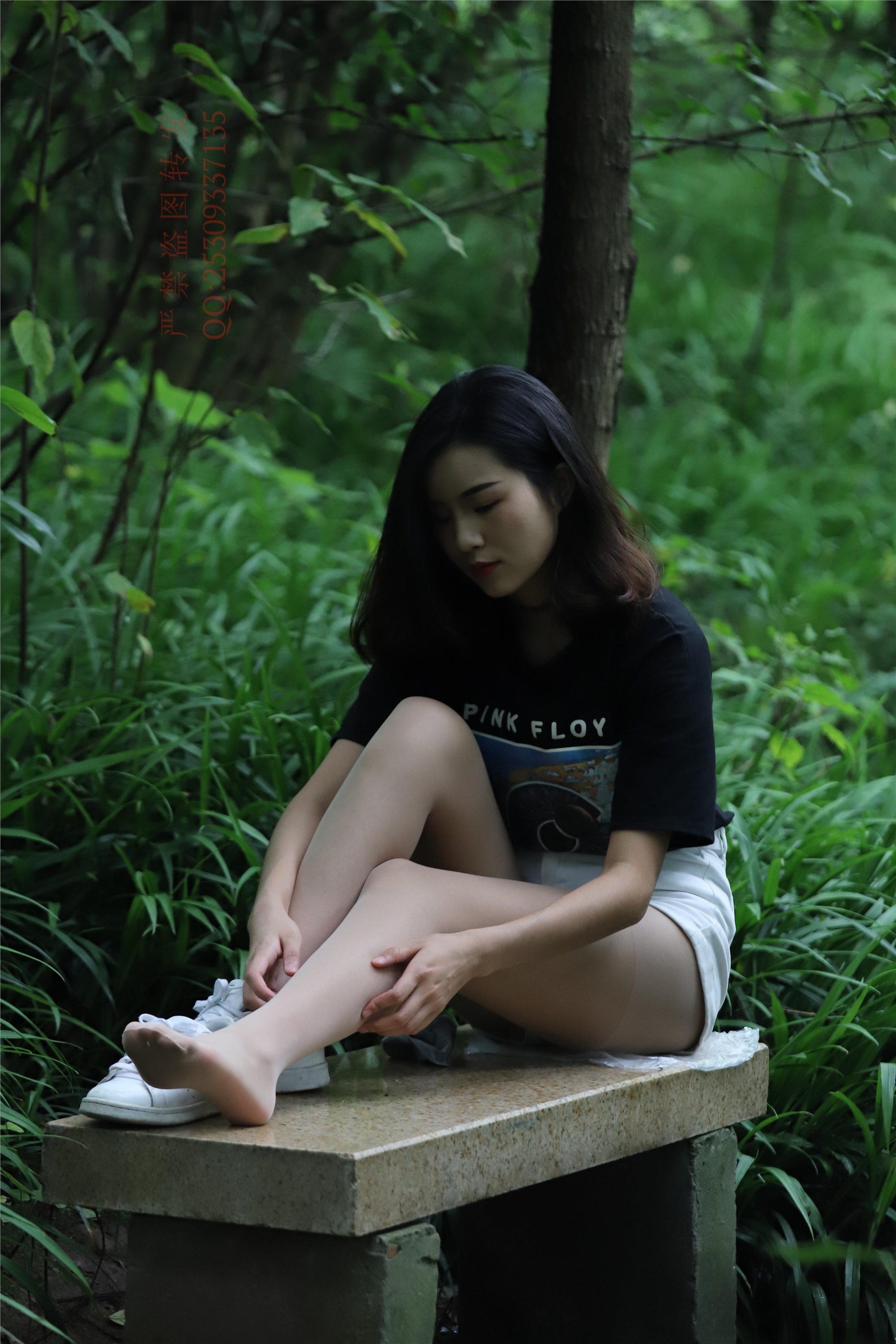 大西瓜套图 2018 7.8月活动模特二平底鞋肉si 船袜1