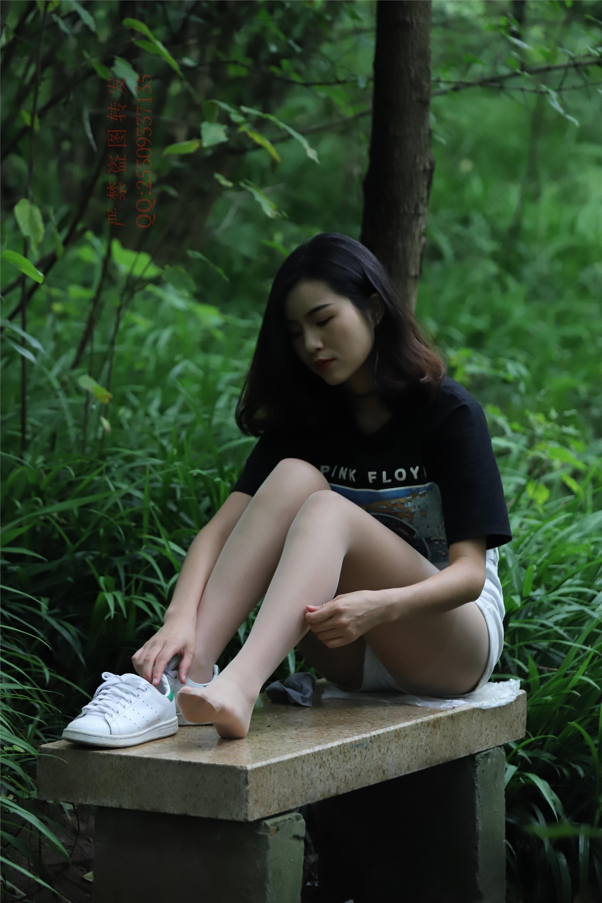 大西瓜套图 2018 7.8月活动模特二平底鞋肉si 船袜1