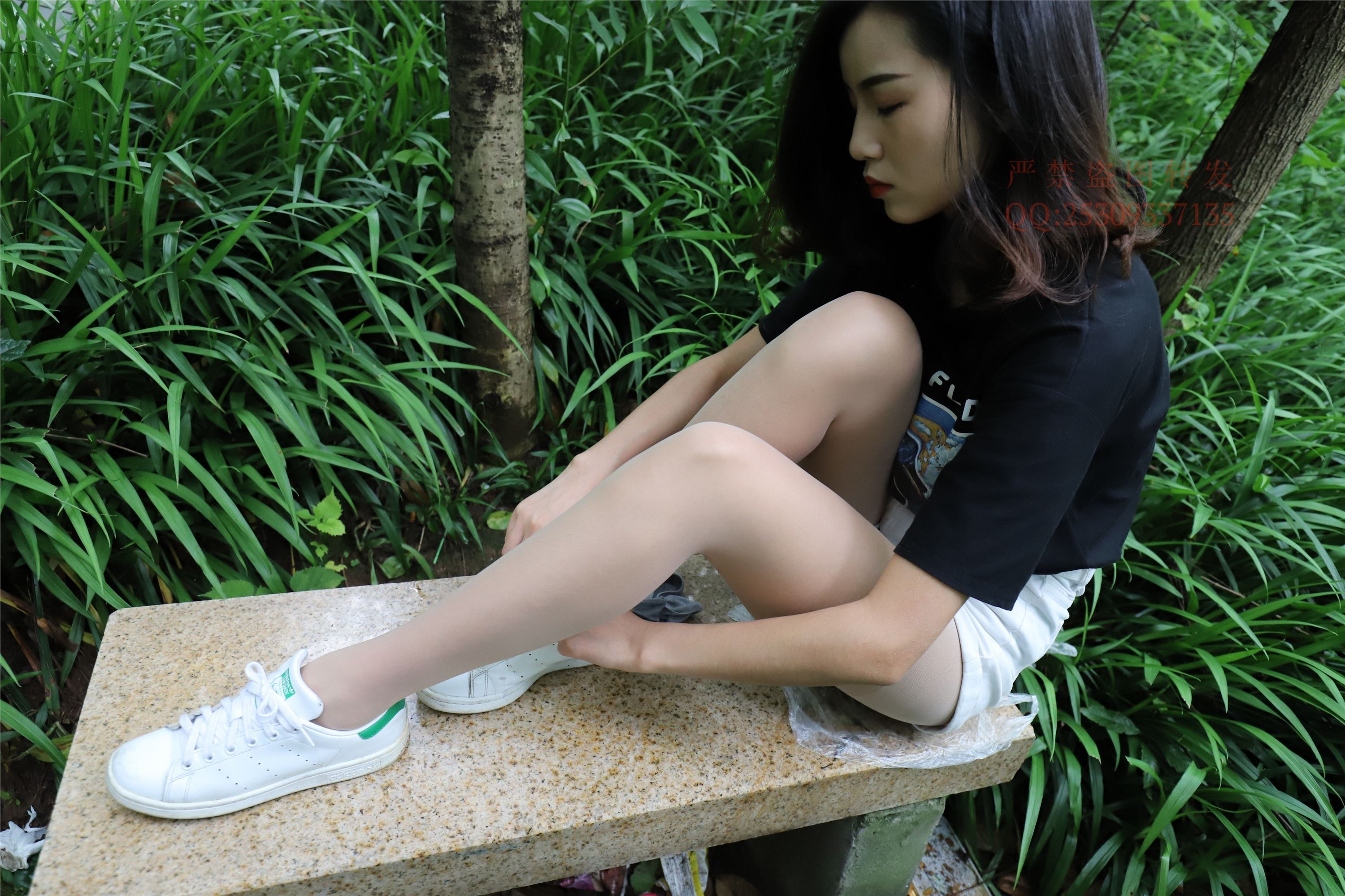 大西瓜套图 2018 7.8月活动模特二平底鞋肉si 船袜1