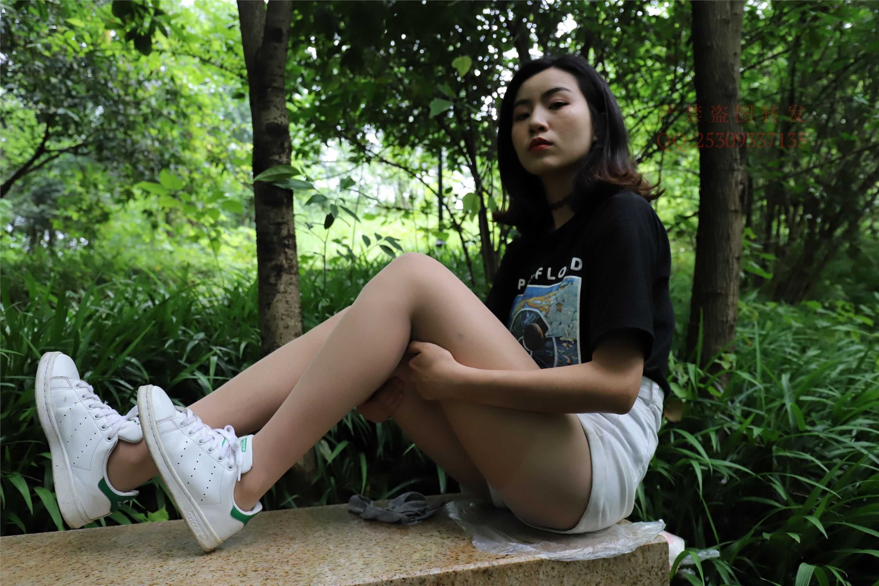 大西瓜套图 2018 7.8月活动模特二平底鞋肉si 船袜1