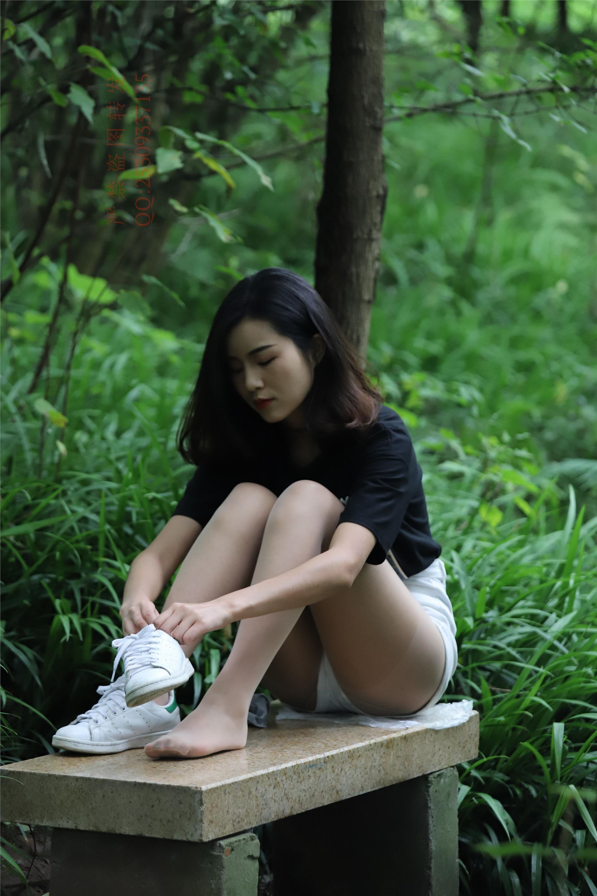 大西瓜套图 2018 7.8月活动模特二平底鞋肉si 船袜1