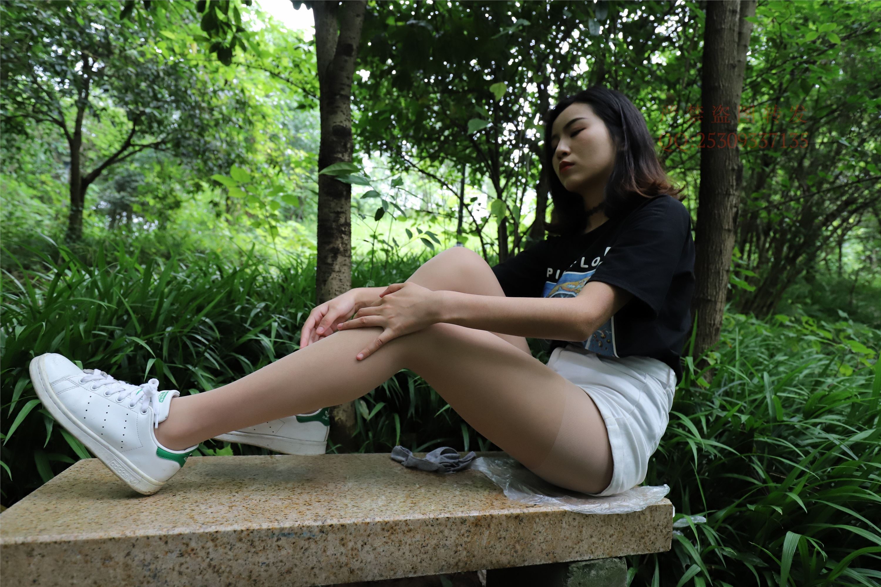 大西瓜套图 2018 7.8月活动模特二平底鞋肉si 船袜1