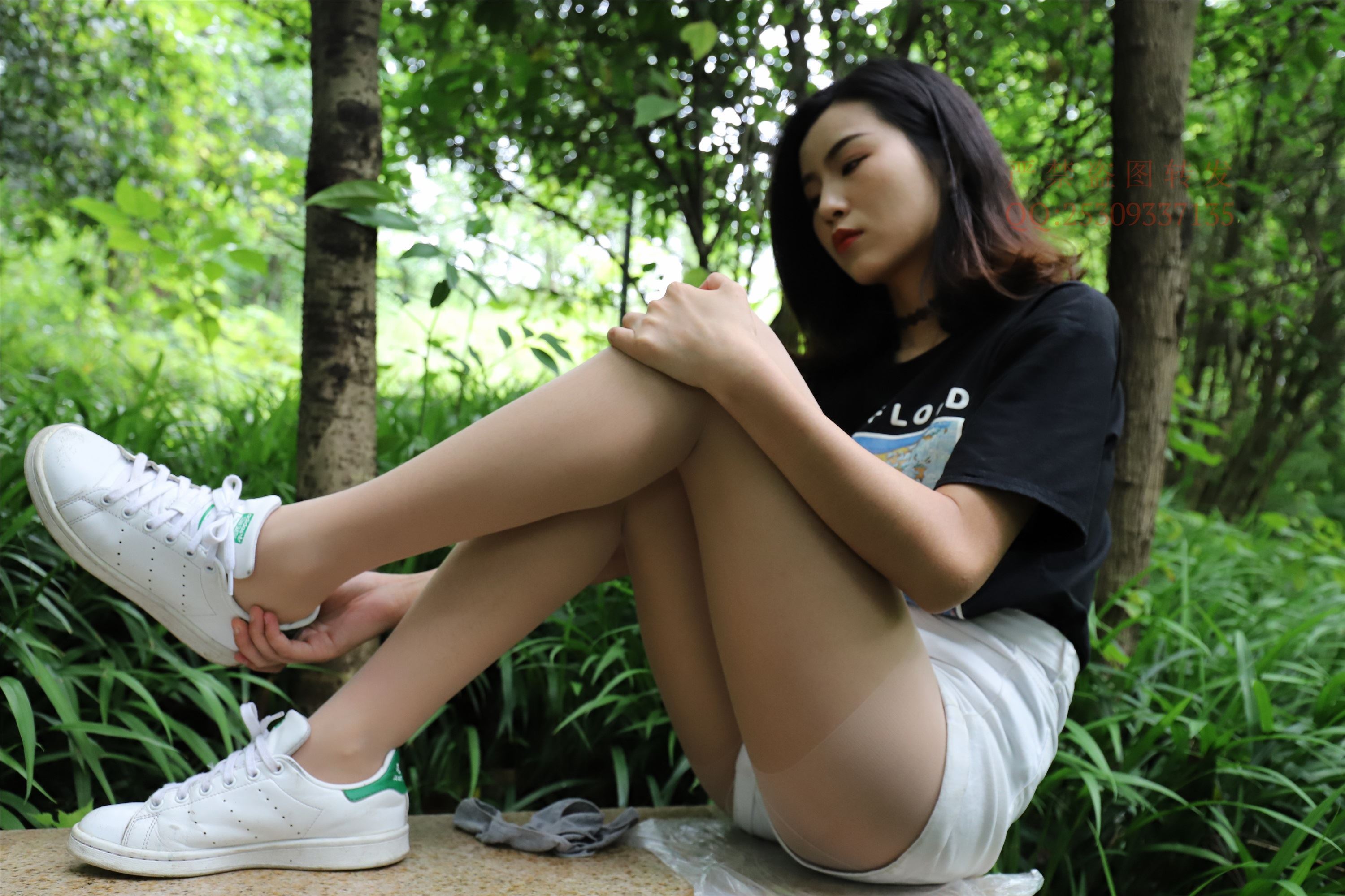 大西瓜套图 2018 7.8月活动模特二平底鞋肉si 船袜1