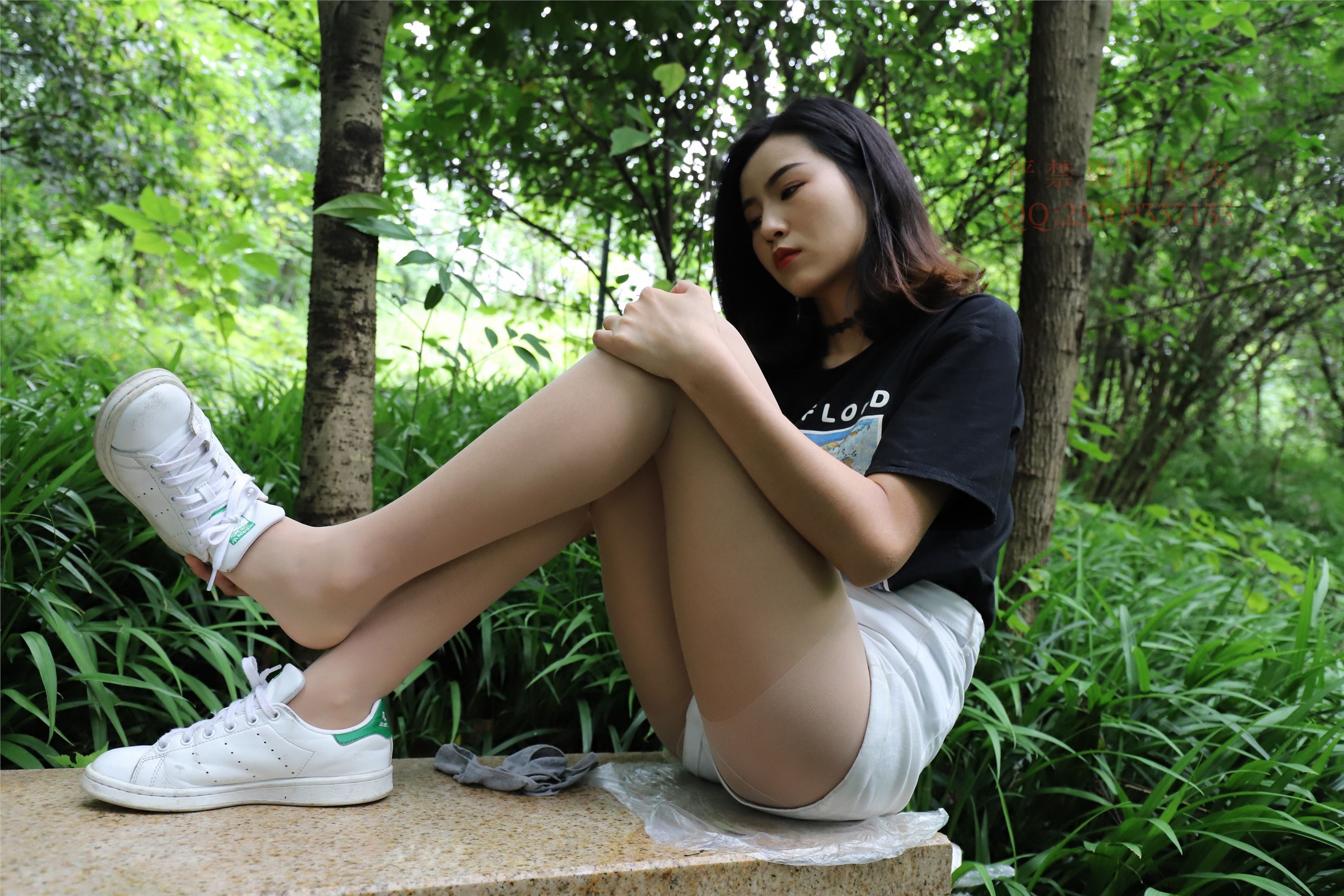 大西瓜套图 2018 7.8月活动模特二平底鞋肉si 船袜1