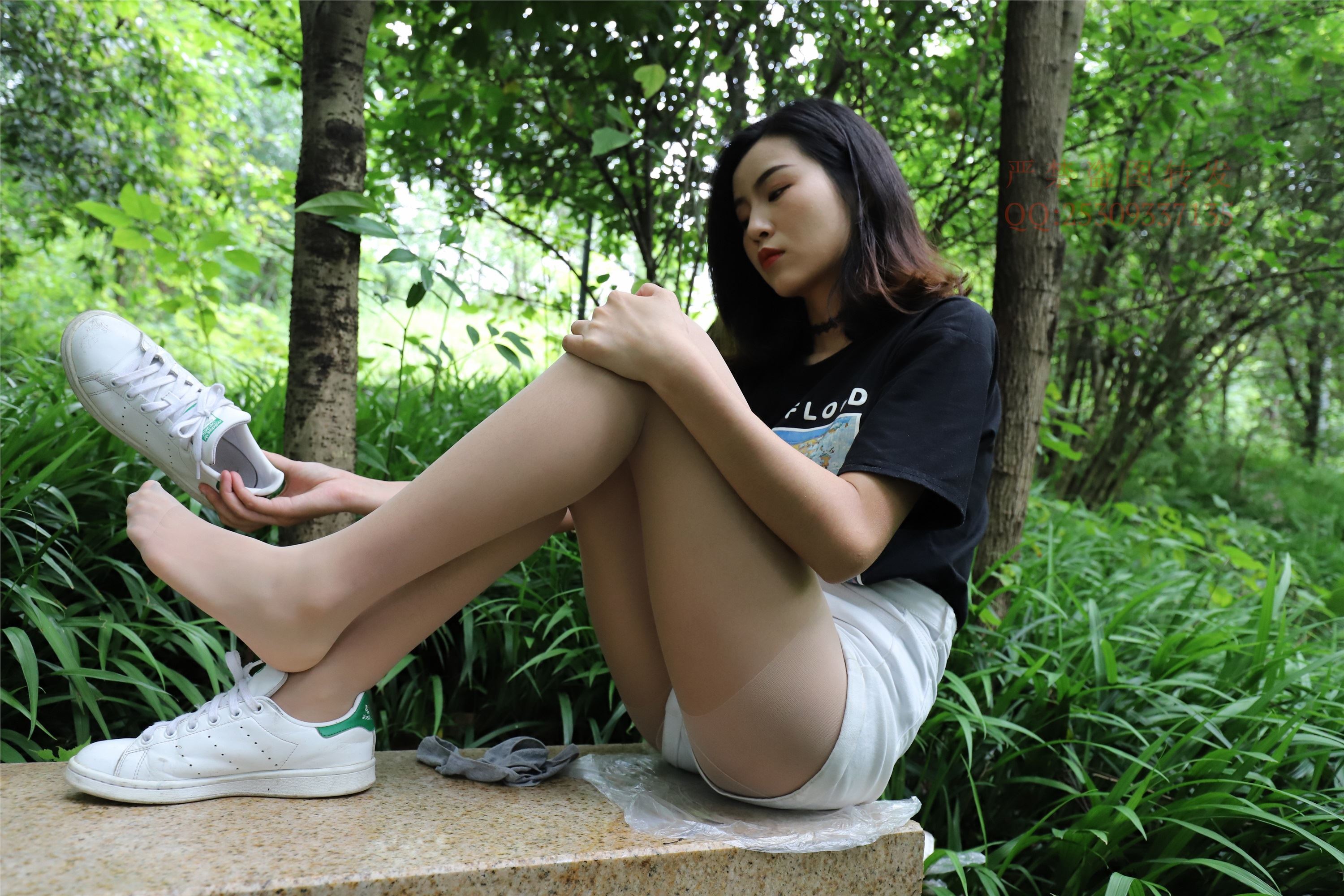 大西瓜套图 2018 7.8月活动模特二平底鞋肉si 船袜1