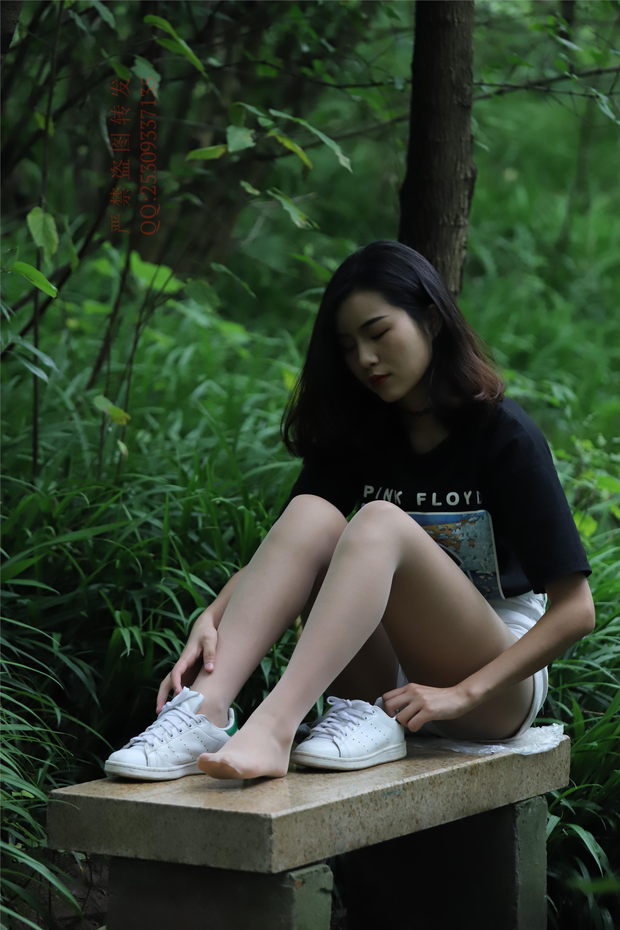 大西瓜套图 2018 7.8月活动模特二平底鞋肉si 船袜1