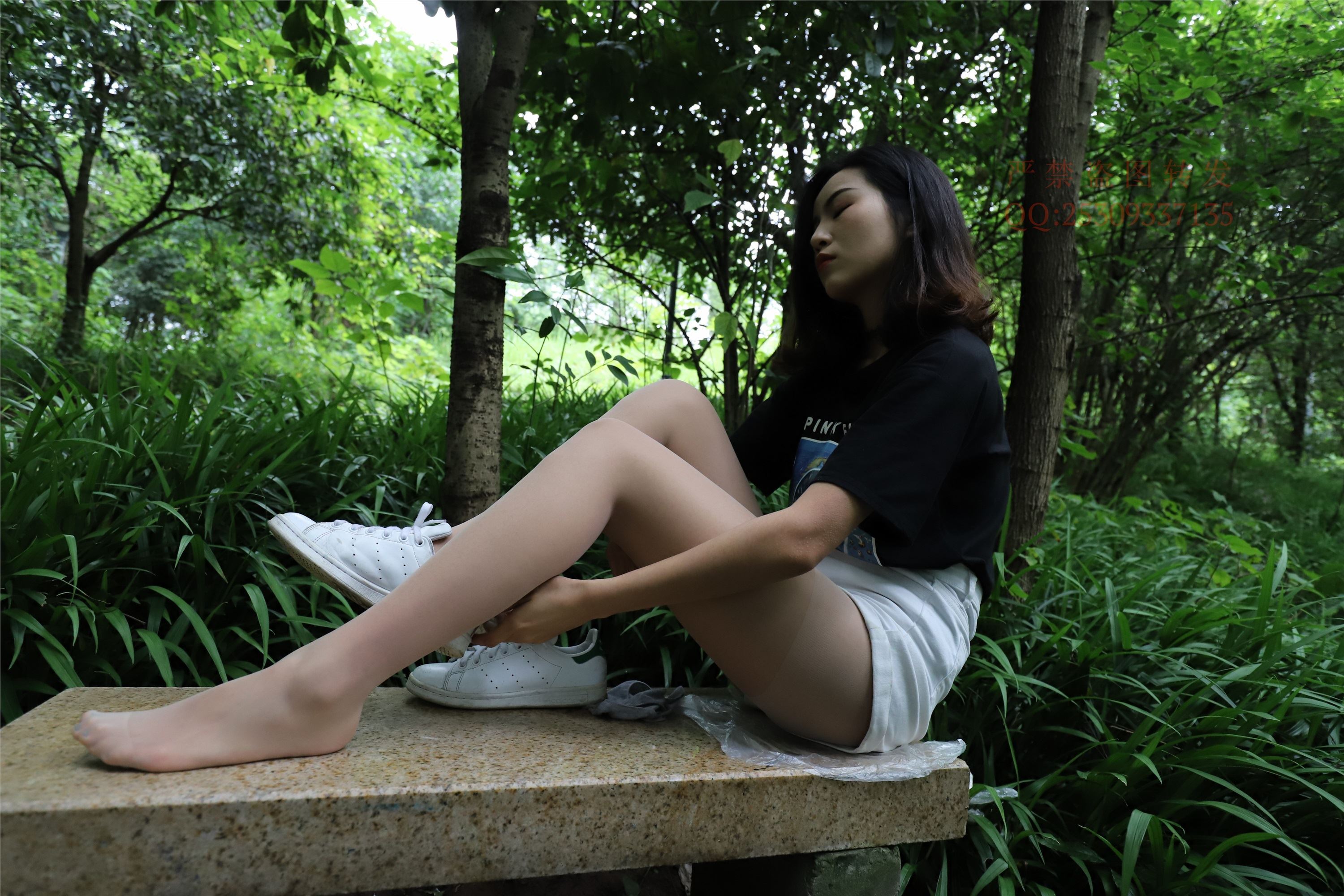 大西瓜套图 2018 7.8月活动模特二平底鞋肉si 船袜1