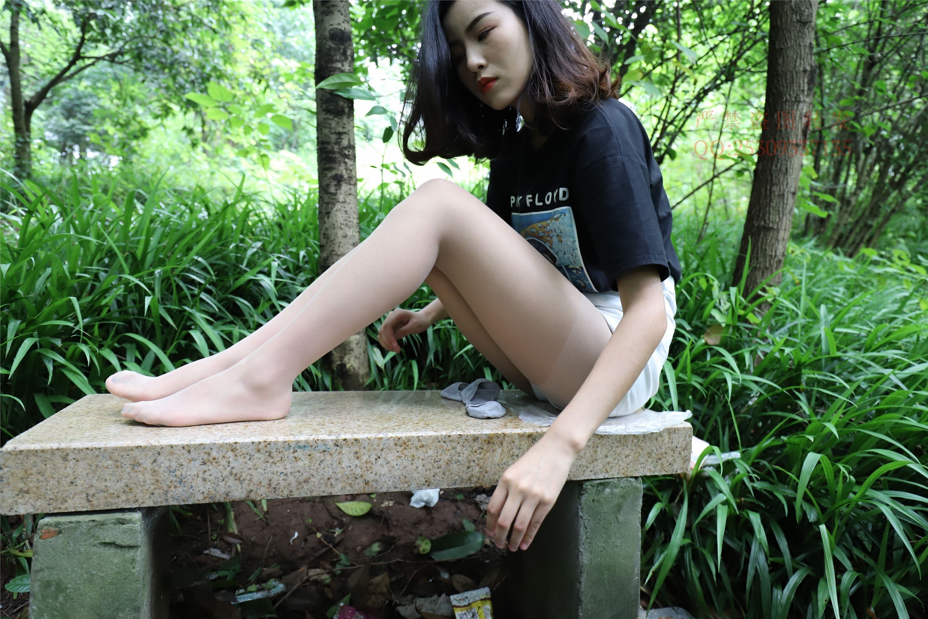 大西瓜套图 2018 7.8月活动模特二平底鞋肉si 船袜1