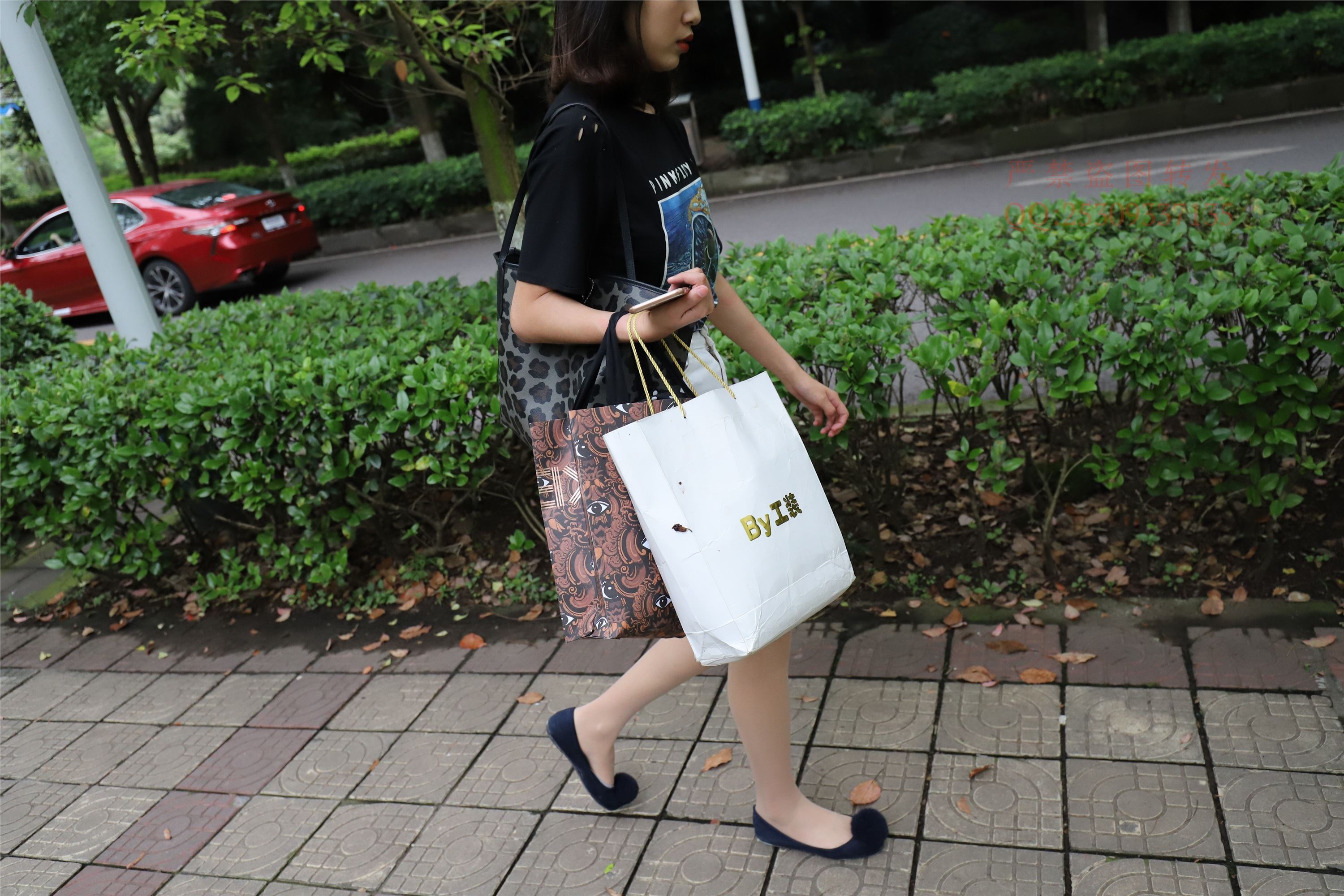 大西瓜套图 2018 7.8月活动模特二平底鞋肉si 船袜2