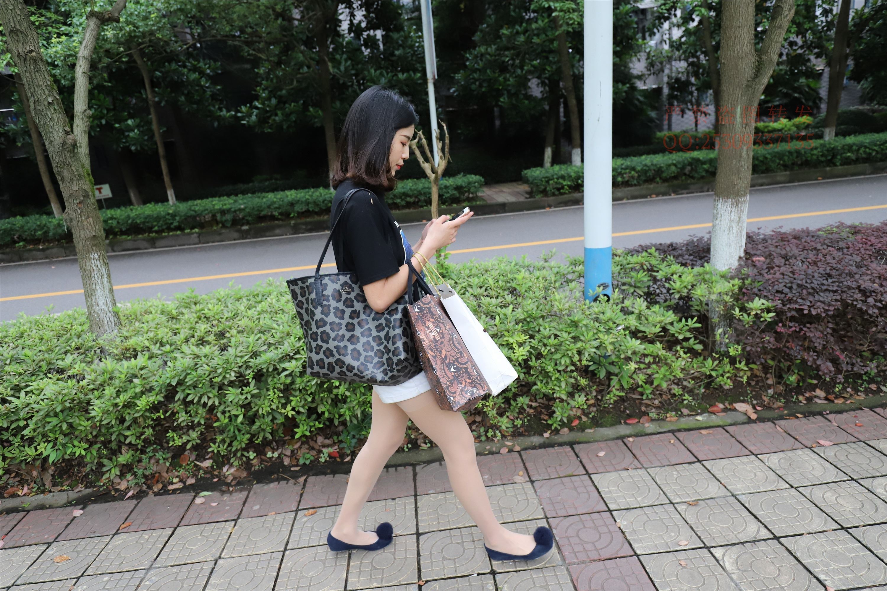 大西瓜套图 2018 7.8月活动模特二平底鞋肉si 船袜3