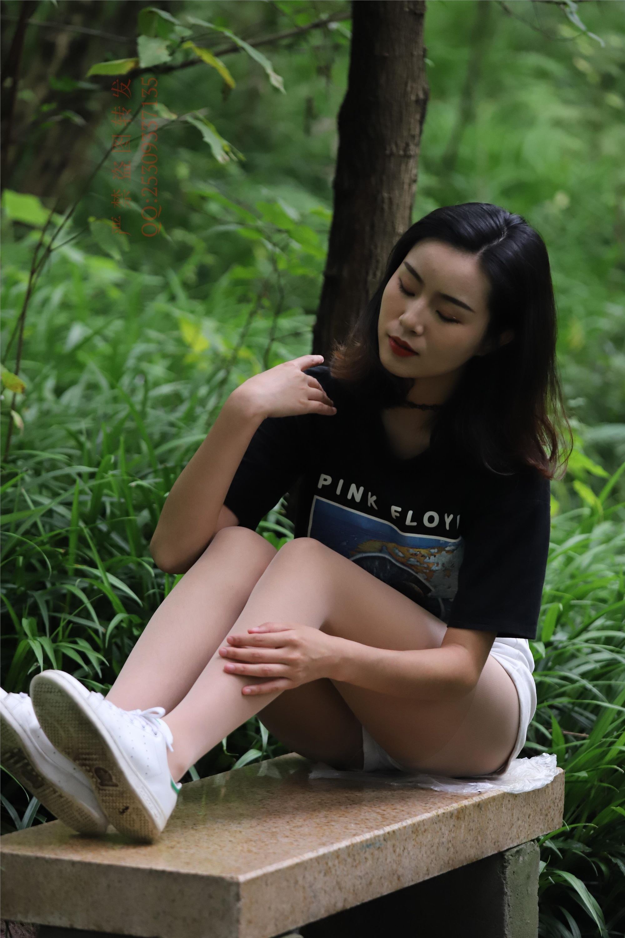 大西瓜套图 2018 7.8月活动模特二平底鞋肉si 船袜3