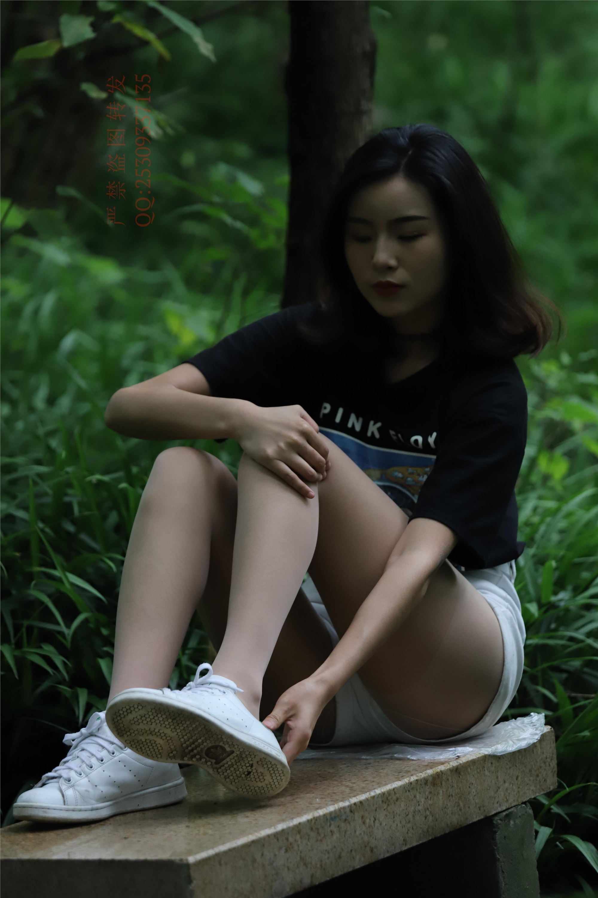 大西瓜套图 2018 7.8月活动模特二平底鞋肉si 船袜3