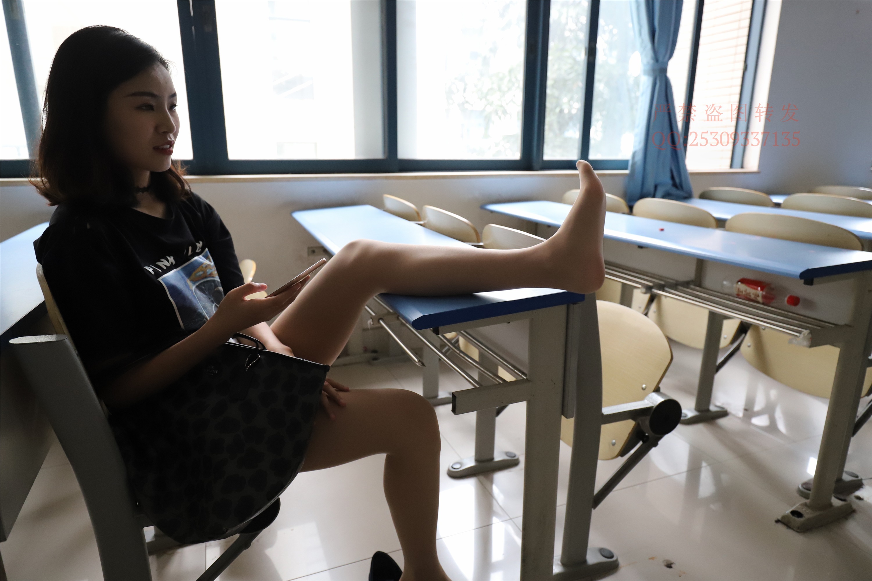 大西瓜套图 2018 7.8月活动模特二平底鞋肉si 船袜3