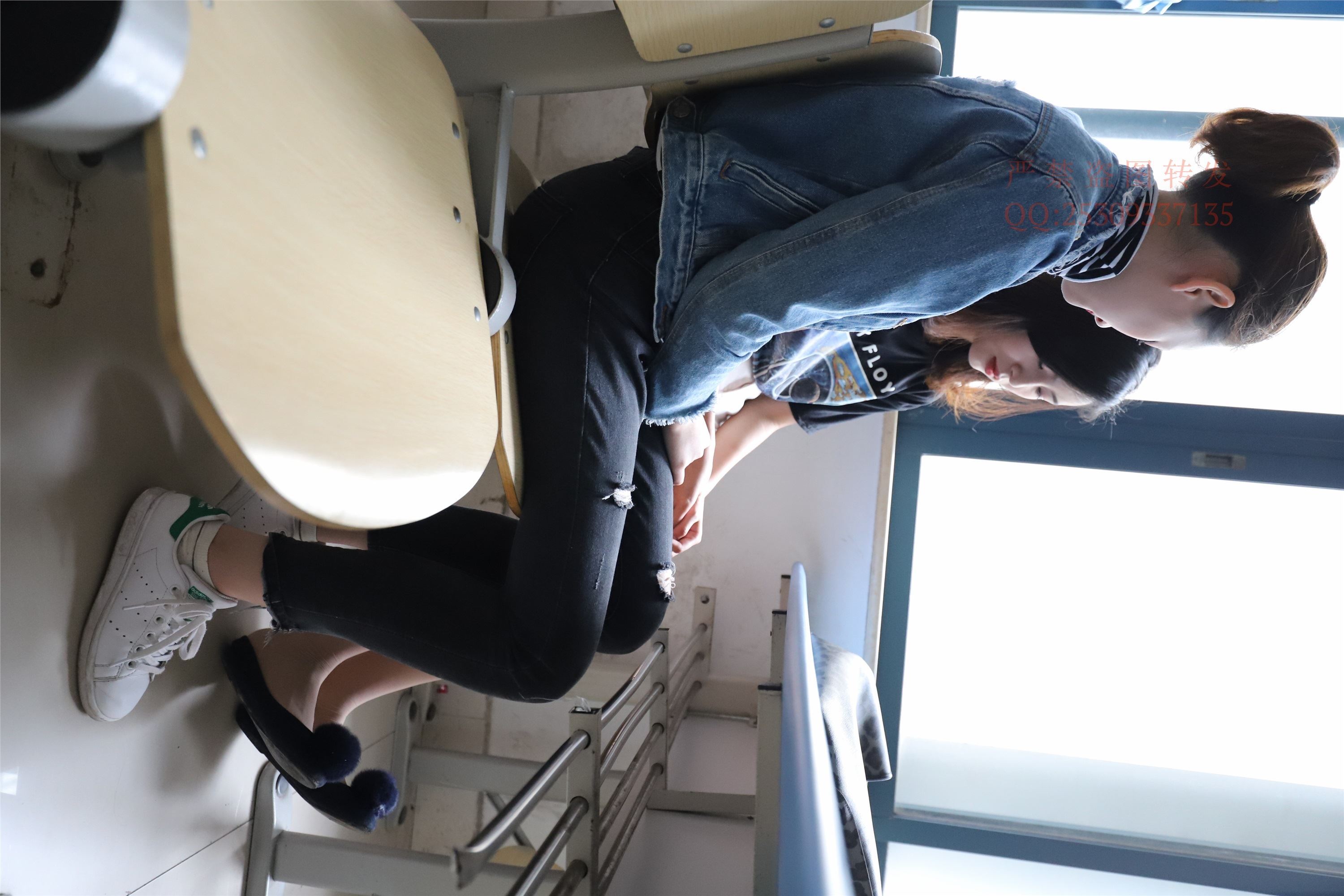 大西瓜套图 2018 7.8月活动模特二平底鞋肉si 船袜3