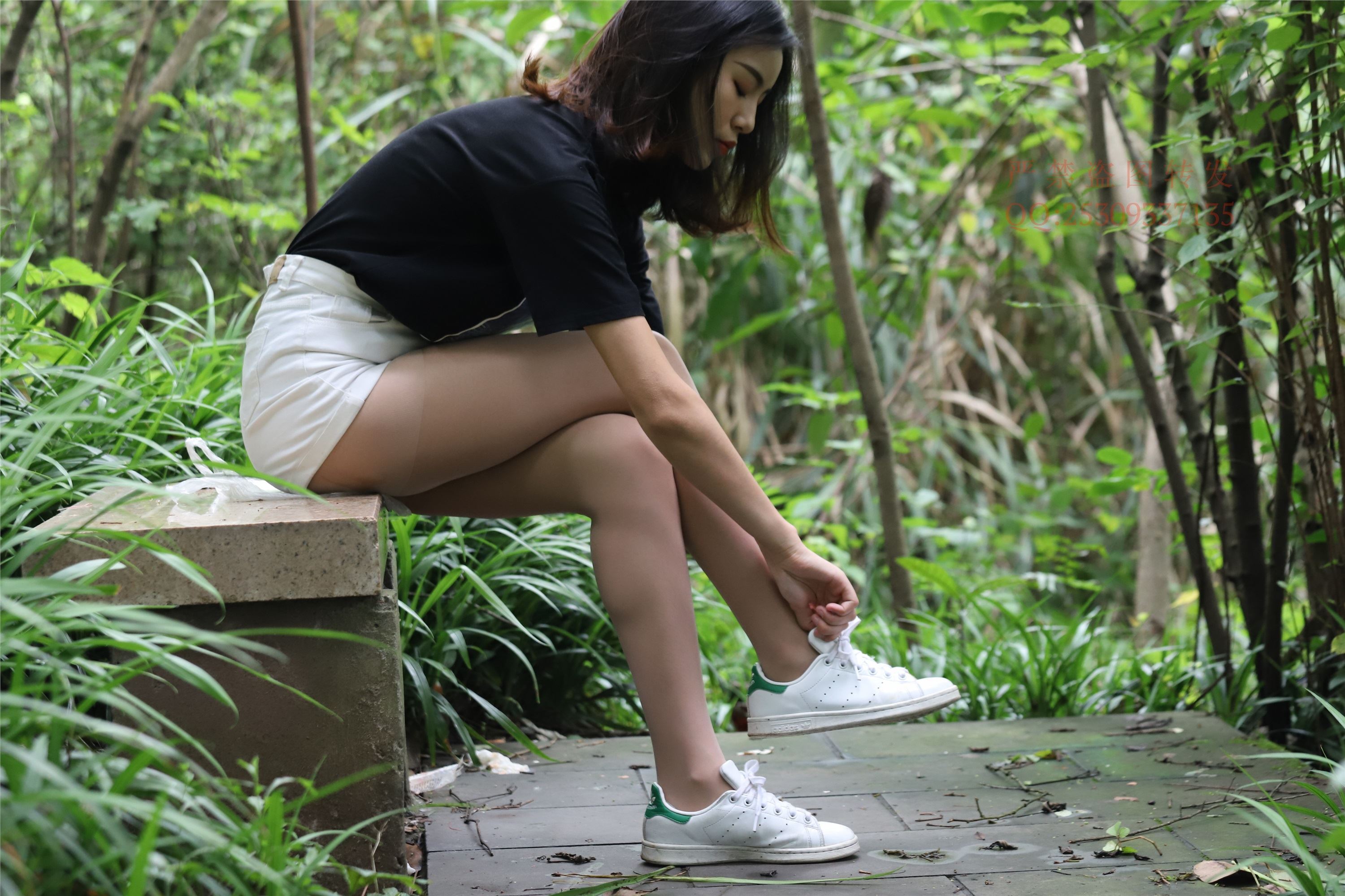 大西瓜套图 2018 7.8月活动模特二平底鞋肉si 船袜4