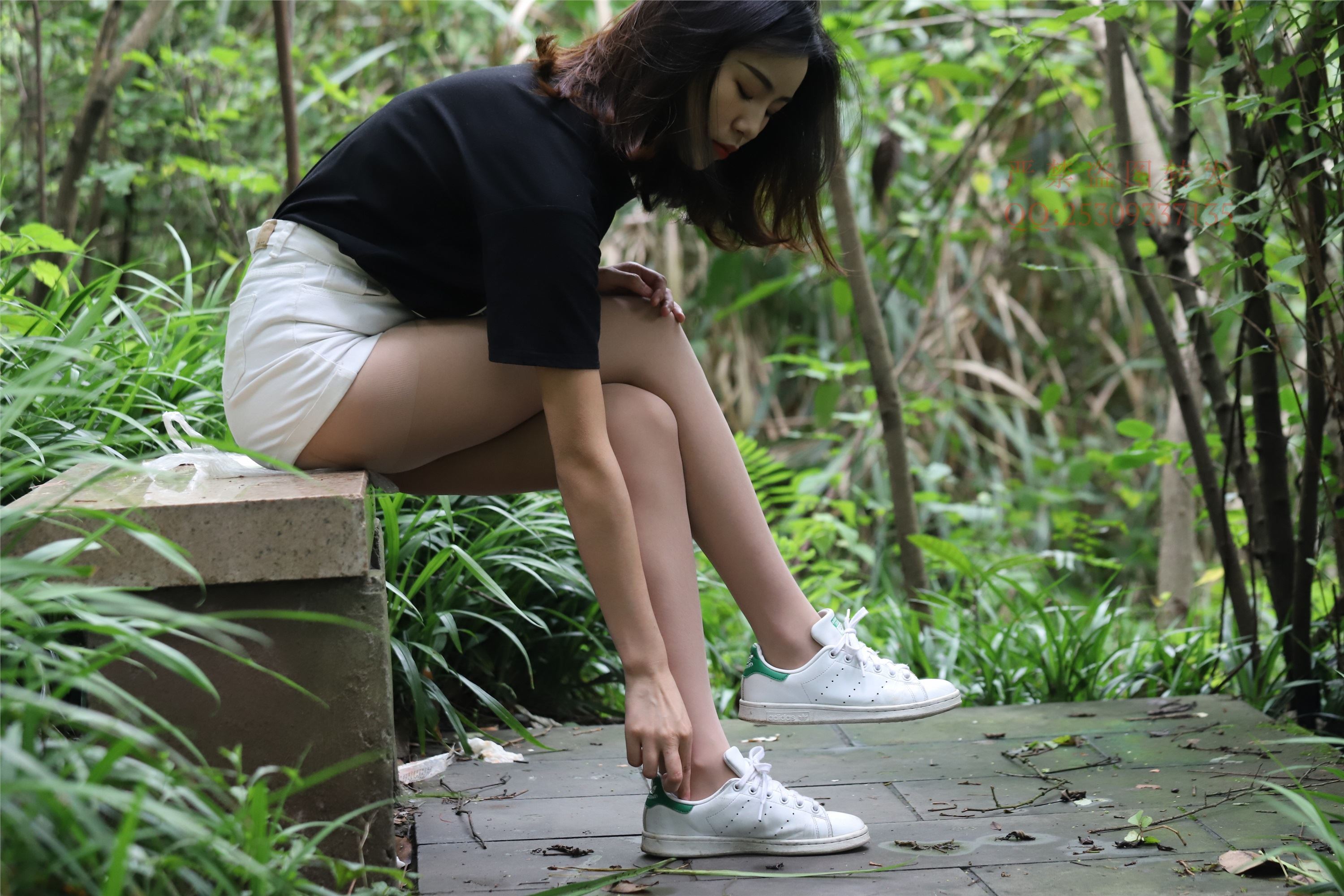 大西瓜套图 2018 7.8月活动模特二平底鞋肉si 船袜4