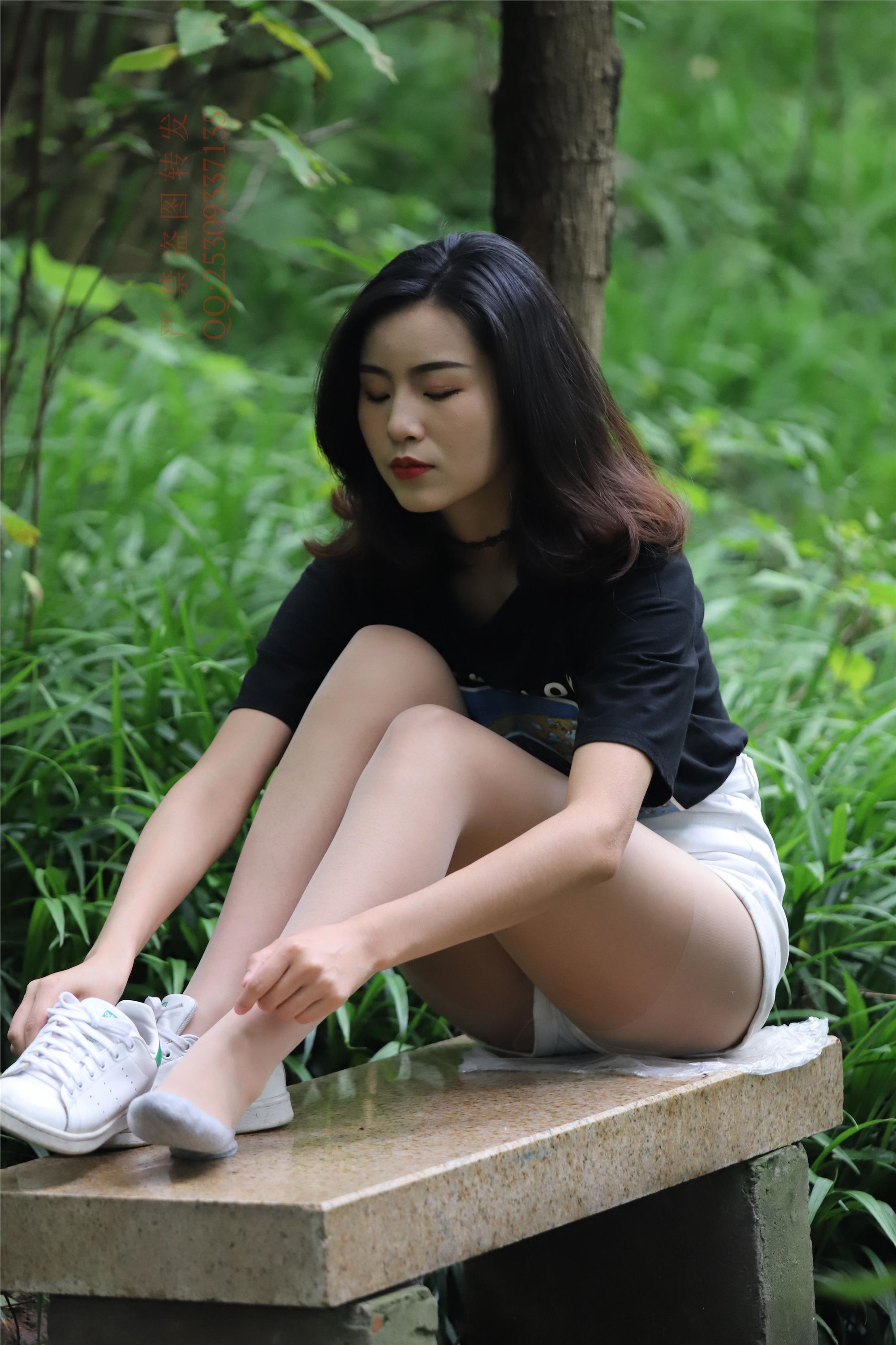 大西瓜套图 2018 7.8月活动模特二平底鞋肉si 船袜4