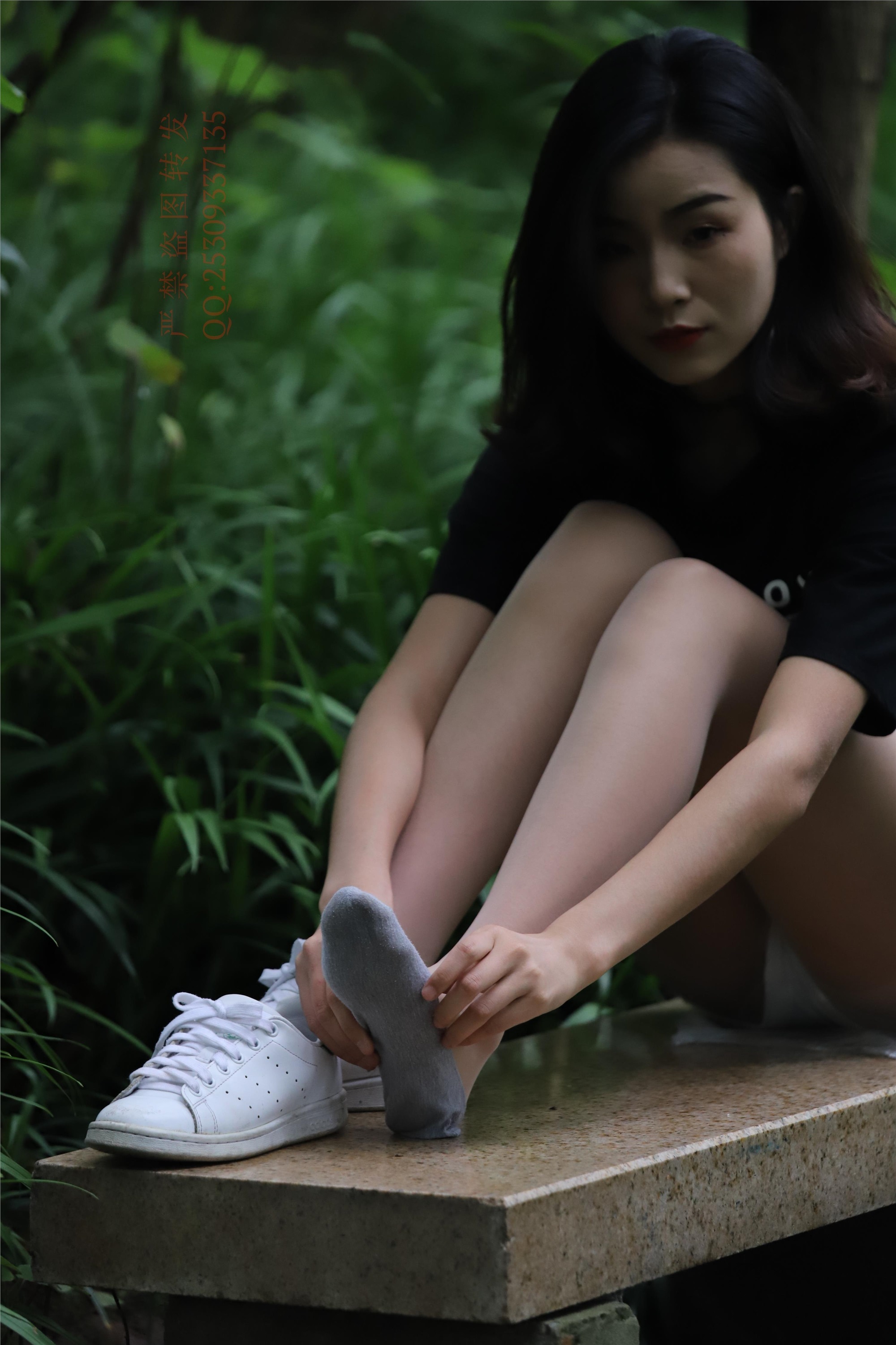 大西瓜套图 2018 7.8月活动模特二平底鞋肉si 船袜4