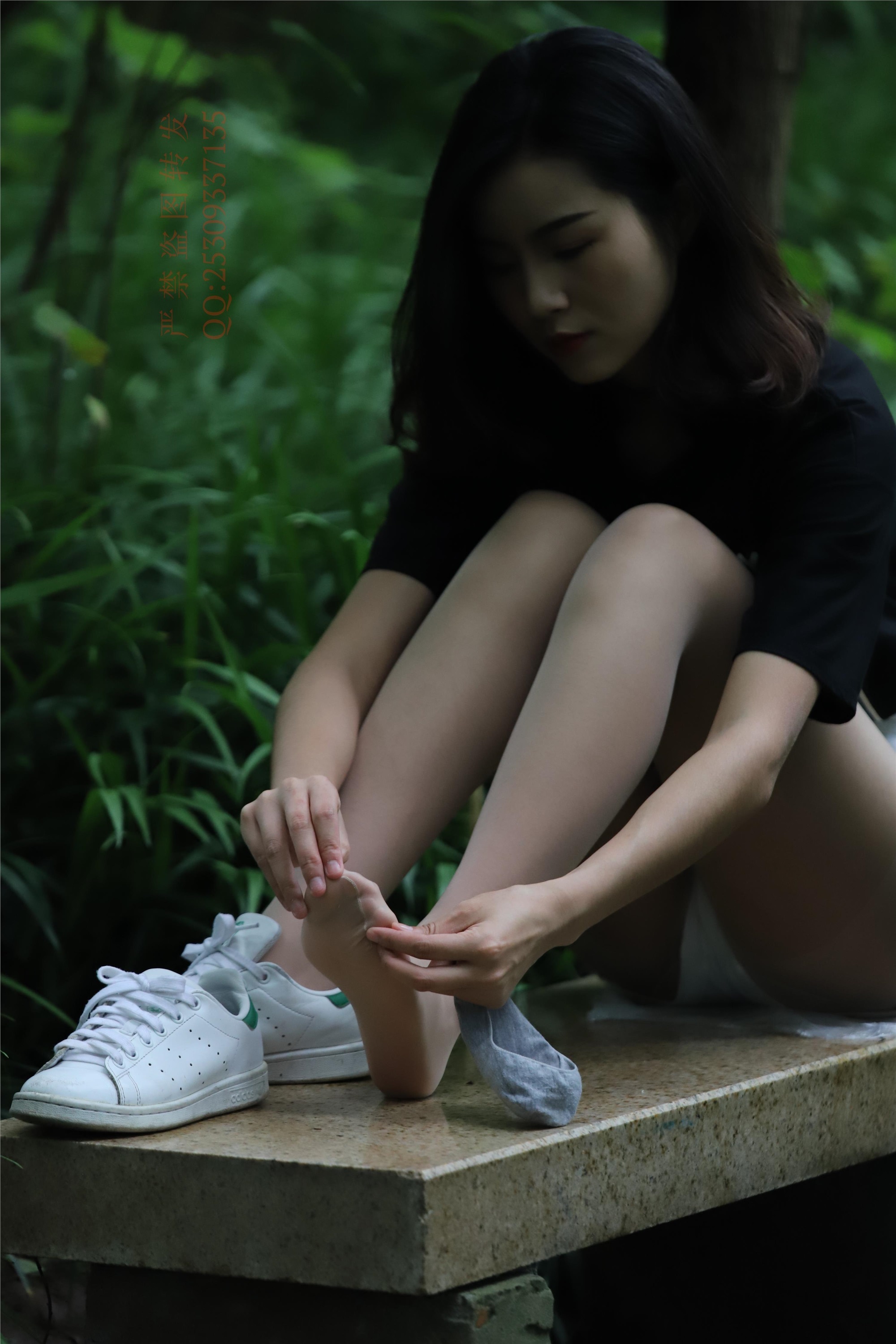 大西瓜套图 2018 7.8月活动模特二平底鞋肉si 船袜4