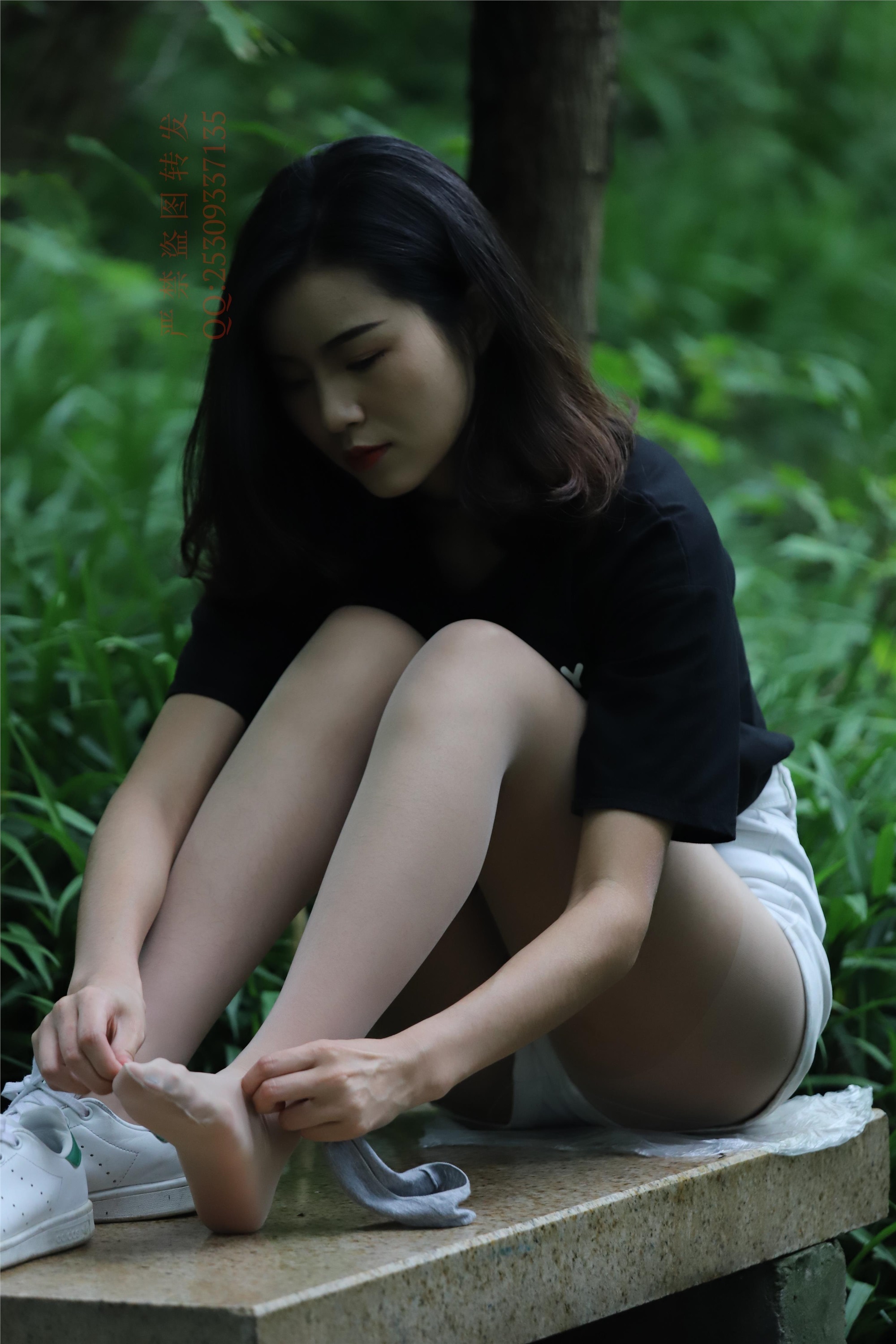 大西瓜套图 2018 7.8月活动模特二平底鞋肉si 船袜4