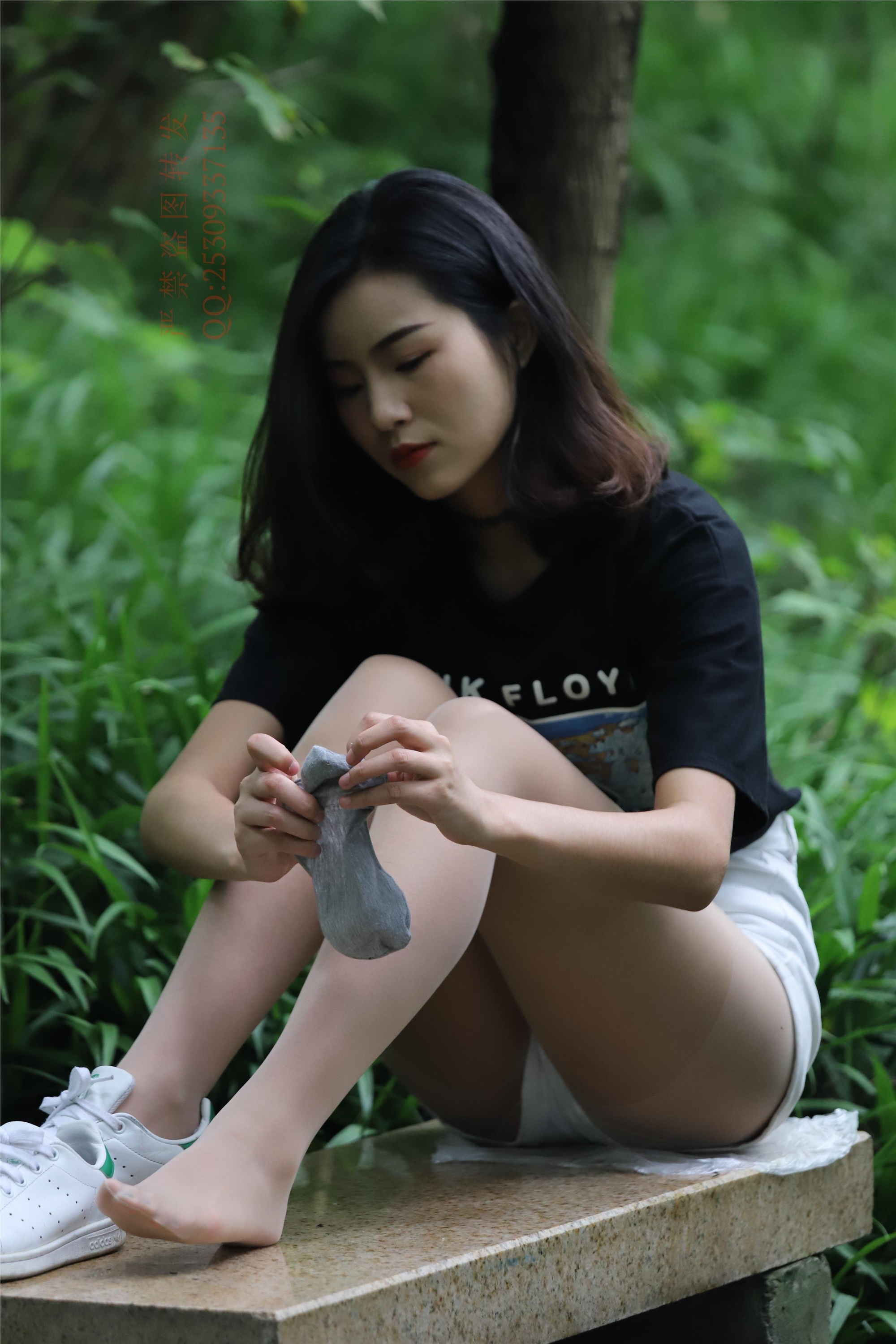 大西瓜套图 2018 7.8月活动模特二平底鞋肉si 船袜4