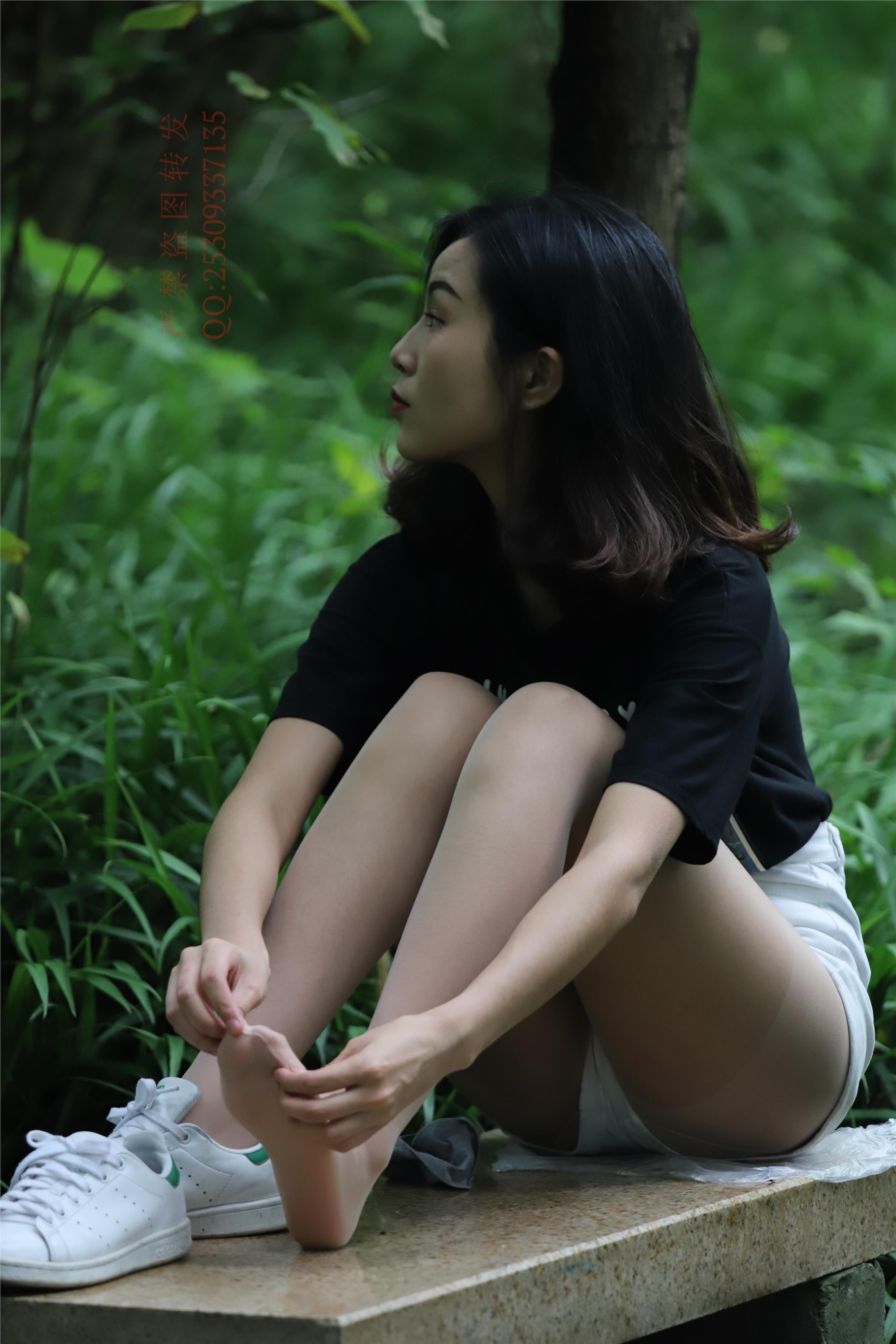 大西瓜套图 2018 7.8月活动模特二平底鞋肉si 船袜4